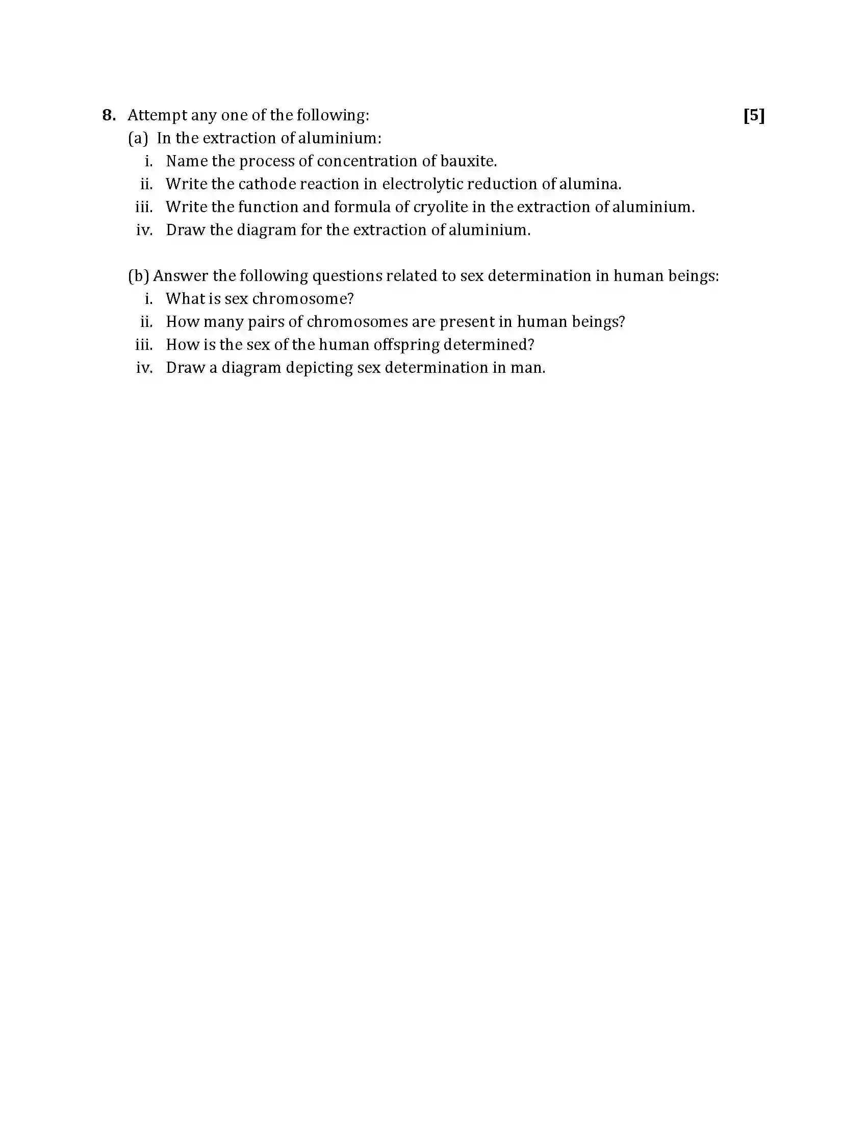 Maharashtra Board Class 10th 2014 Science & Technology - 2014 Previous Year Paper 6