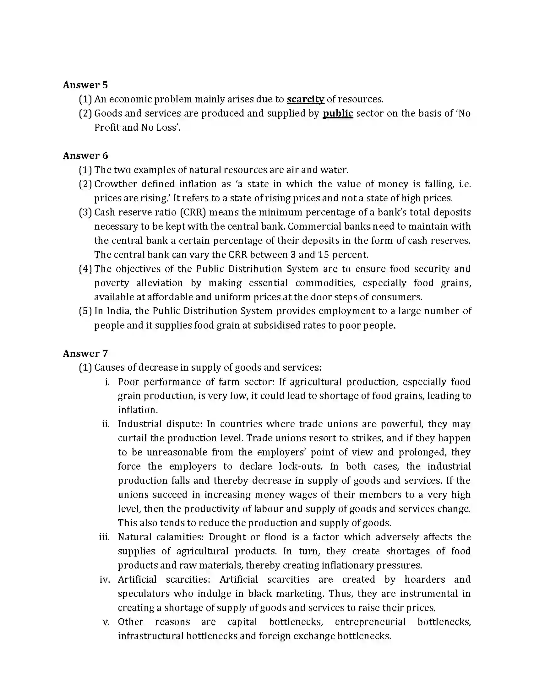 Maharashtra Board Class 10th 2015 Geography & Economics - 2015 Previous Year Paper 8