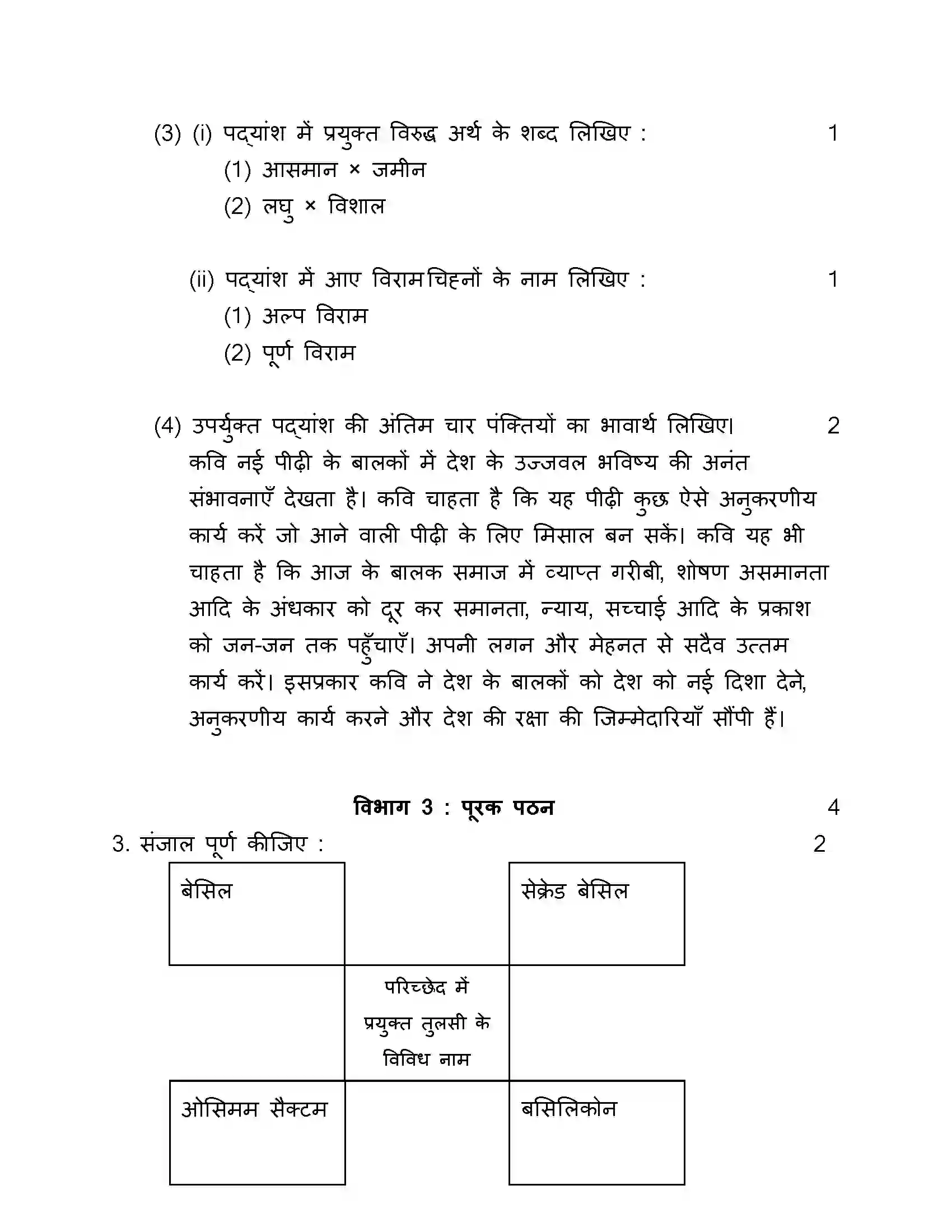 Maharashtra Board Class 10th 2017 Hindi - 2017 Previous Year Paper 23