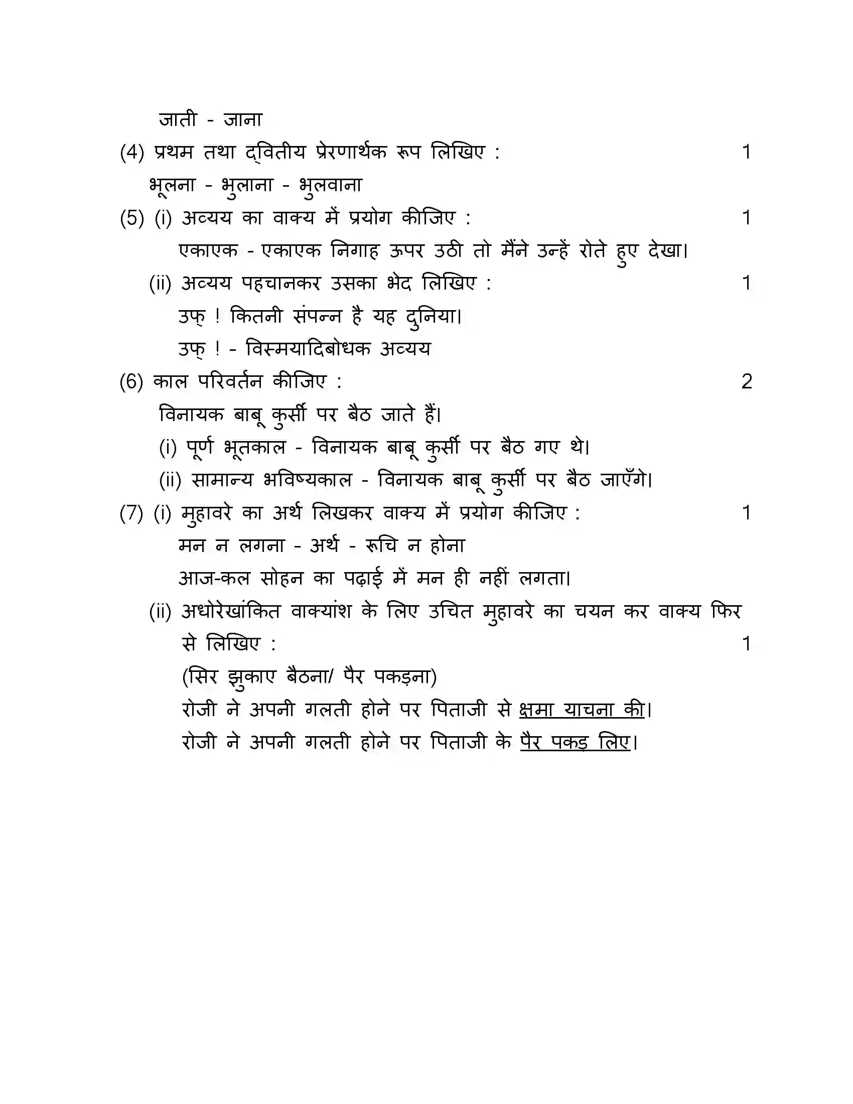 Maharashtra Board Class 10th 2017 Hindi - 2017 Previous Year Paper 25