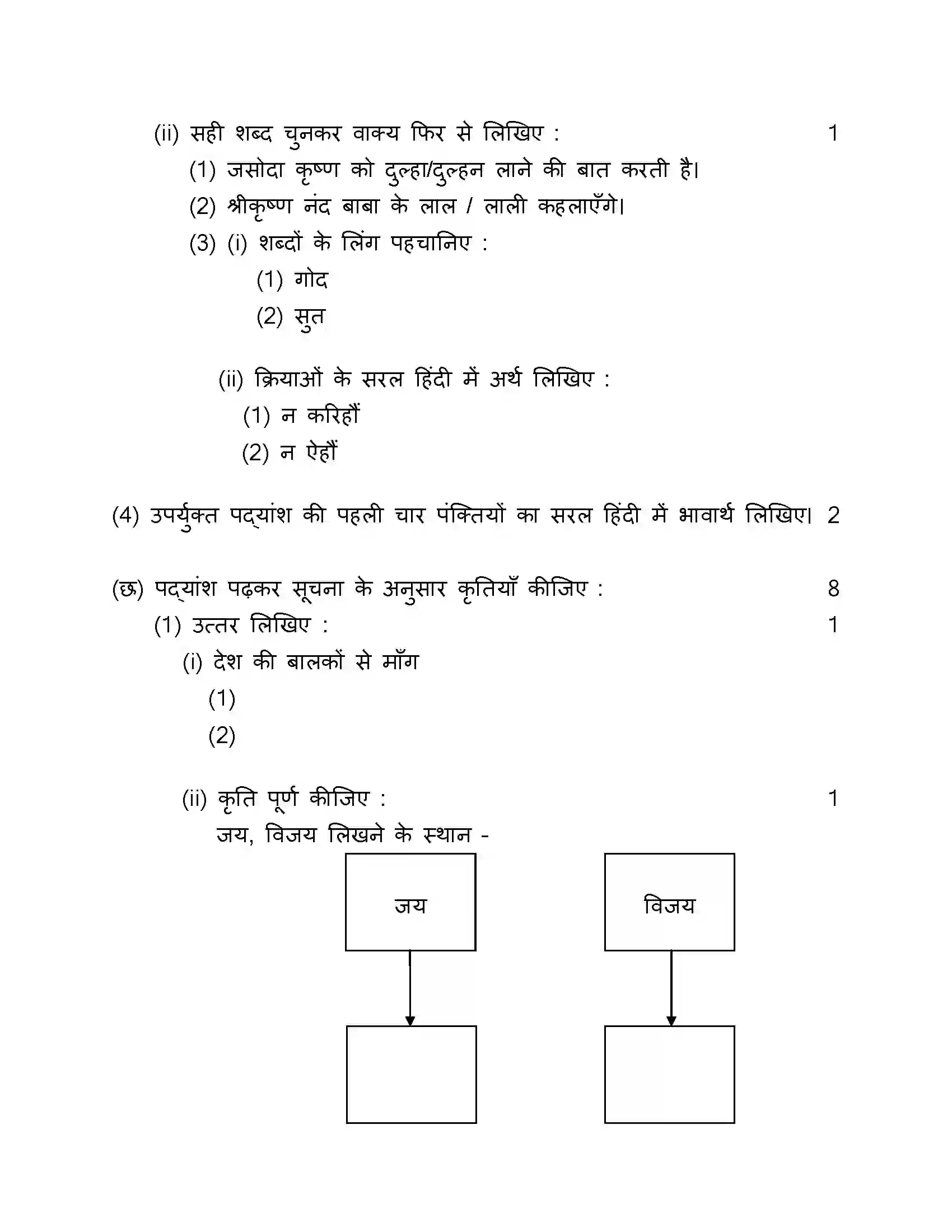 Maharashtra Board Class 10th 2017 Hindi - 2017 Previous Year Paper 7