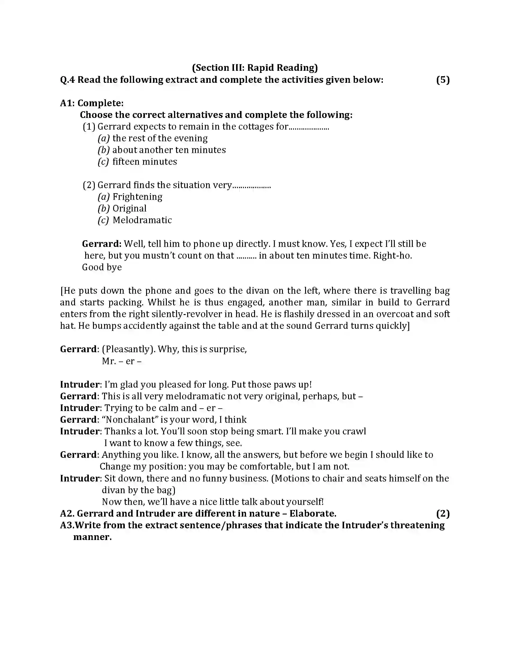 Maharashtra Board Class 10th 2017 English - 2017 Previous Year Paper 10