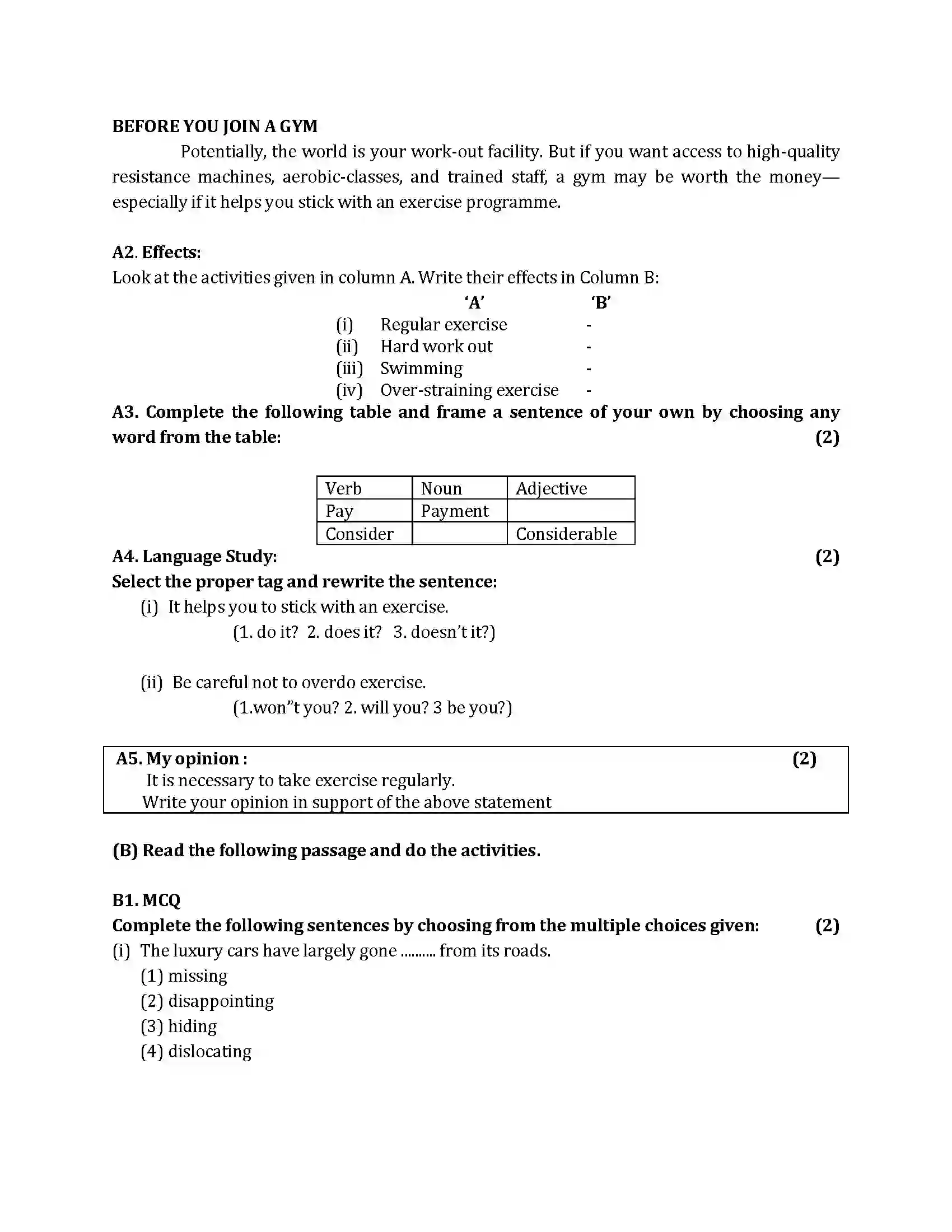 Maharashtra Board Class 10th 2017 English - 2017 Previous Year Paper 5