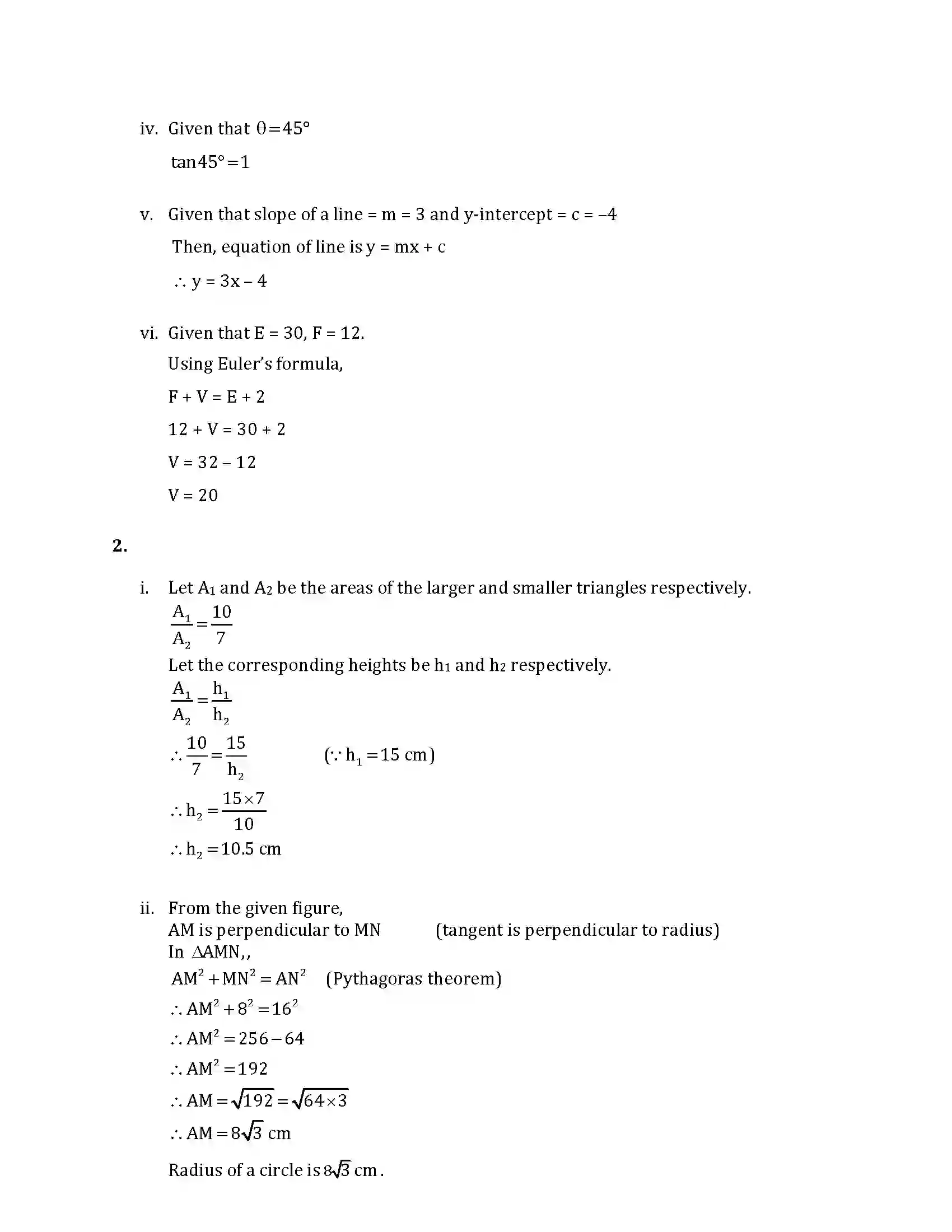 Maharashtra Board Class 10th 2018 Mathematics Geometry - 2018 Previous Year Paper 5