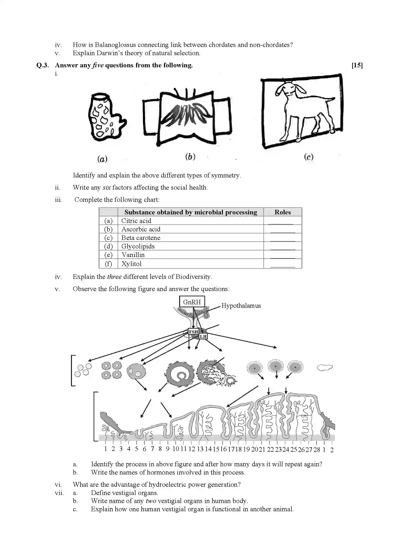 Maharashtra Board Class 10th 2020 Science & Technology - July 2020 - Paper-2 Previous Year Paper 2