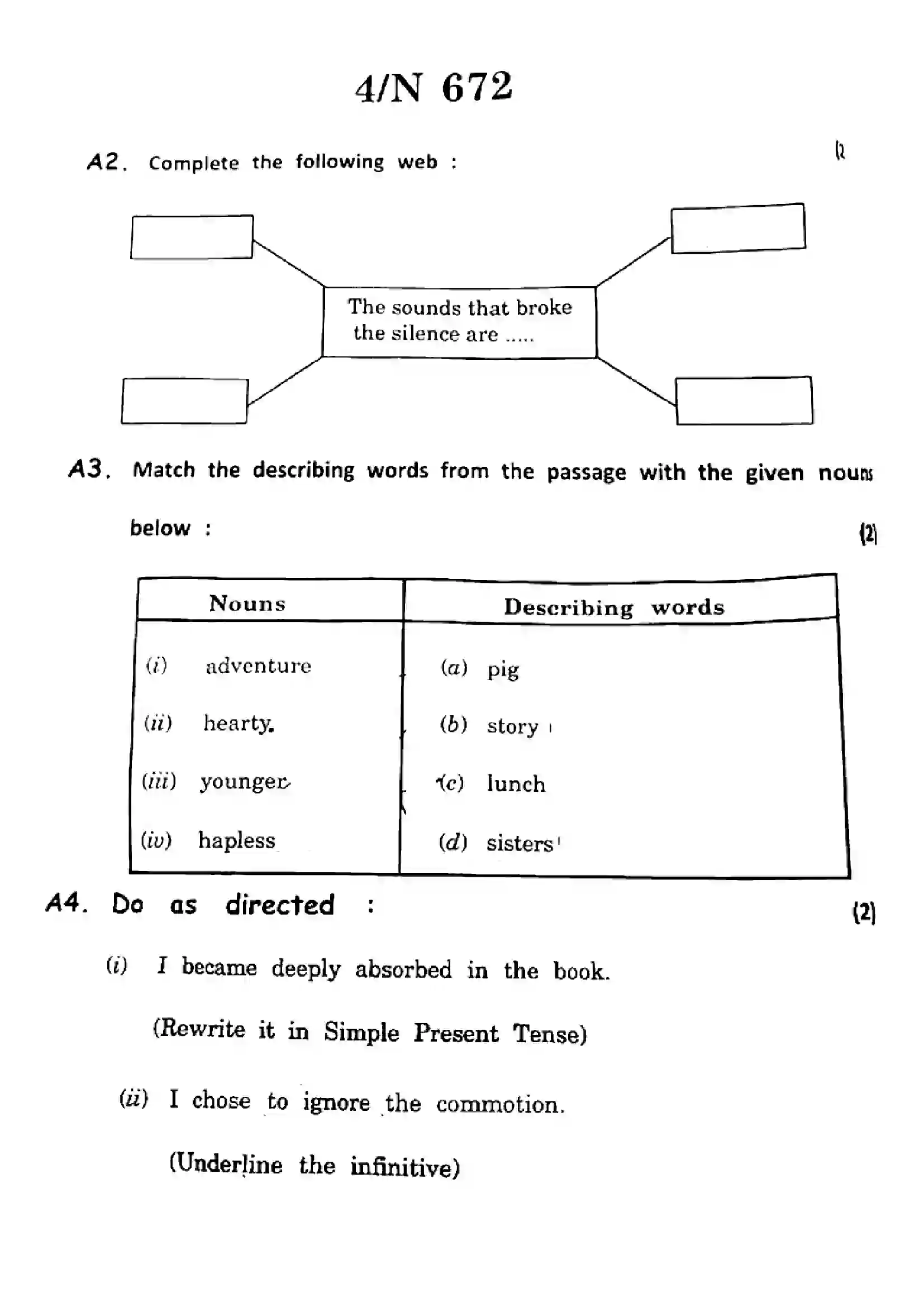 Maharashtra Board Class 10th 2022 English Previous Year Paper 4