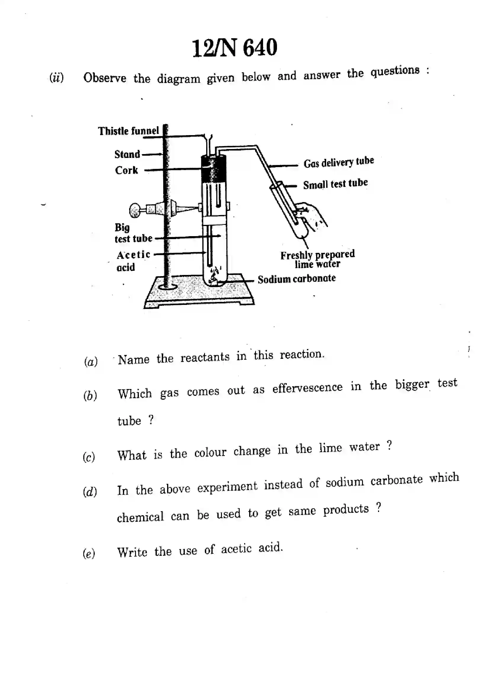 Maharashtra Board Class 10th 2024 Science And Technology - (72) - (N-640) Previous Year Paper 12