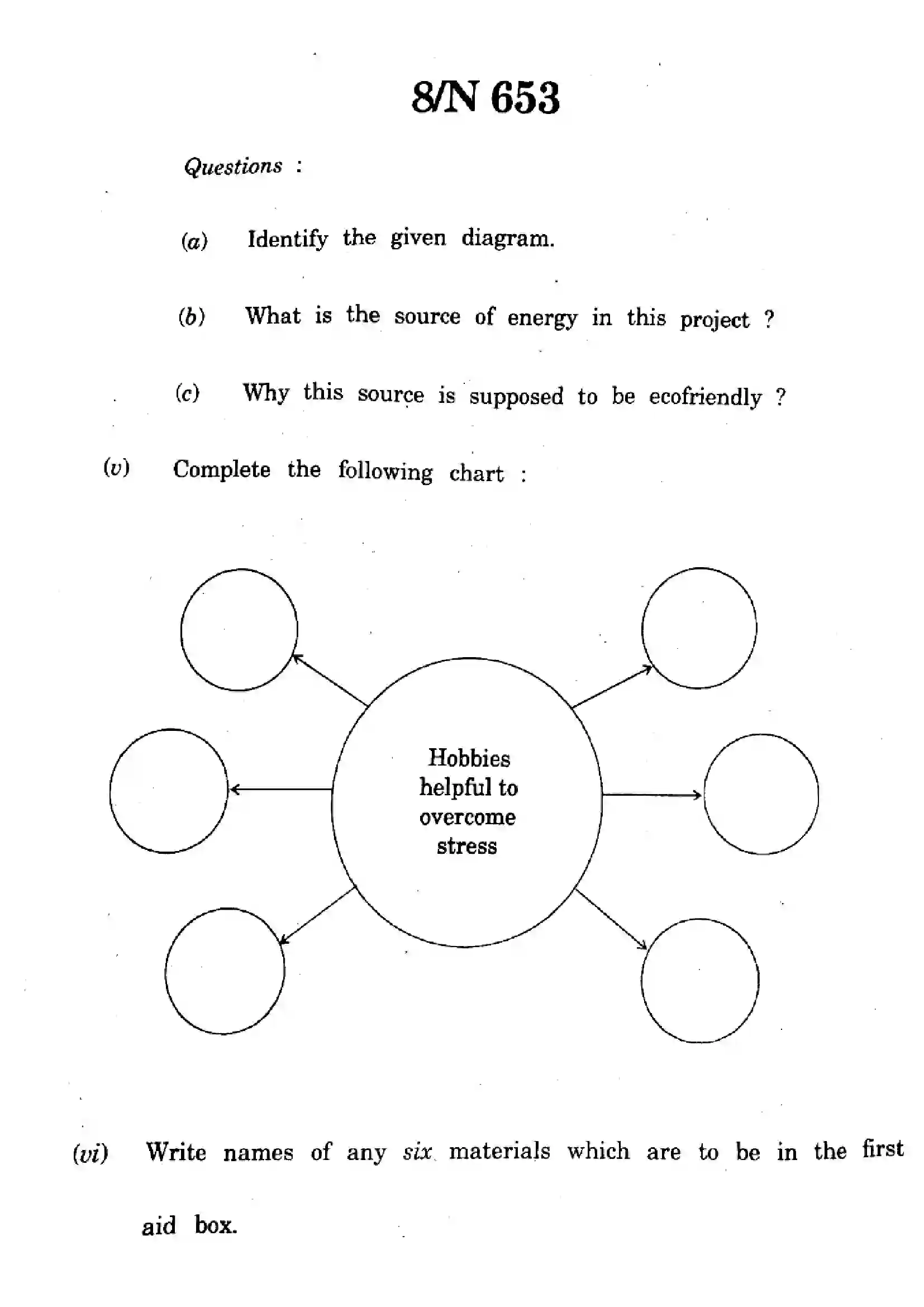 Maharashtra Board Class 10th 2024 Science And Technology - (72) - (N-653) Previous Year Paper 8