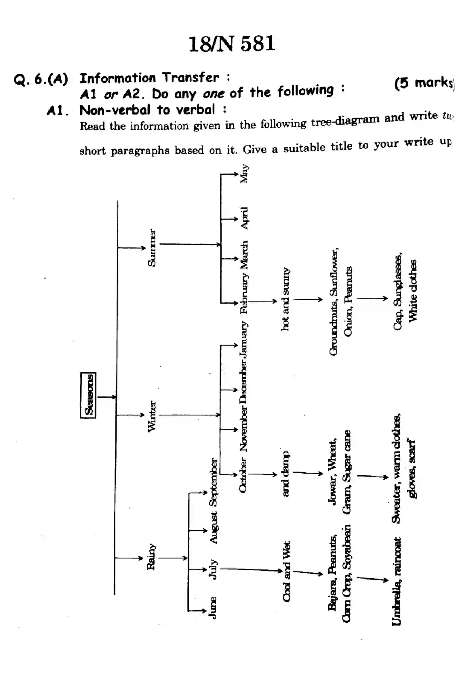 Maharashtra Board Class 10th 2024 English (T.L) - (17) - (N-581) Previous Year Paper 18