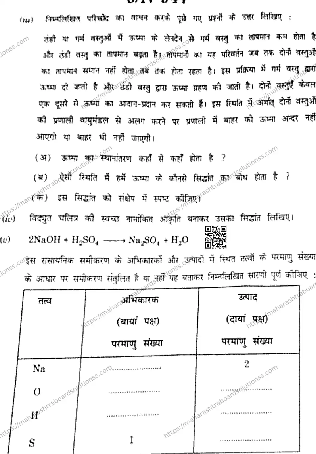 Maharashtra Board Class 10th 2026 SCIENCE AND TECHNOLOGY 72 N 947 Previous Year Paper 6