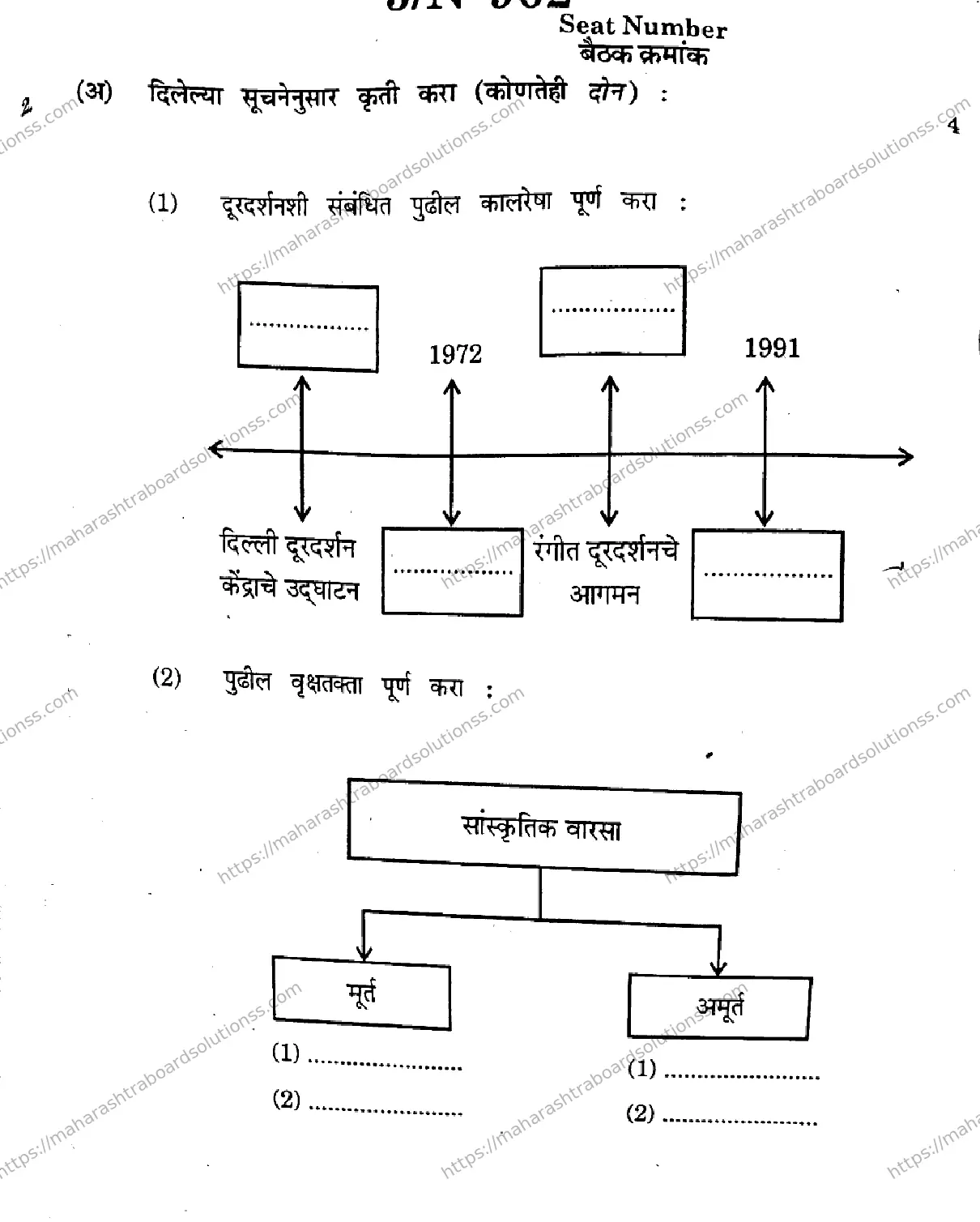 Maharashtra Board Class 10th 2026 SOCIAL SCIENCES HISTORY AND POLITICAL SCIENCE 73 N 962 Previous Year Paper 5