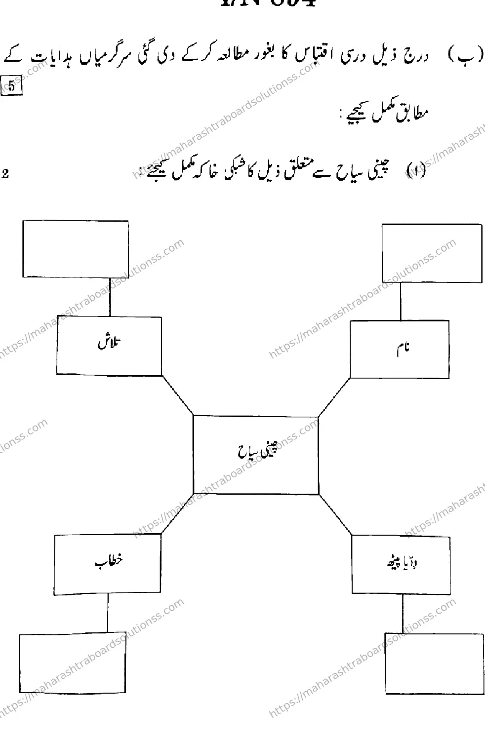 Maharashtra Board Class 10th 2026 URDU SECOND OR THIRD LANGUAGE COMPOSITE N 894 Previous Year Paper 4