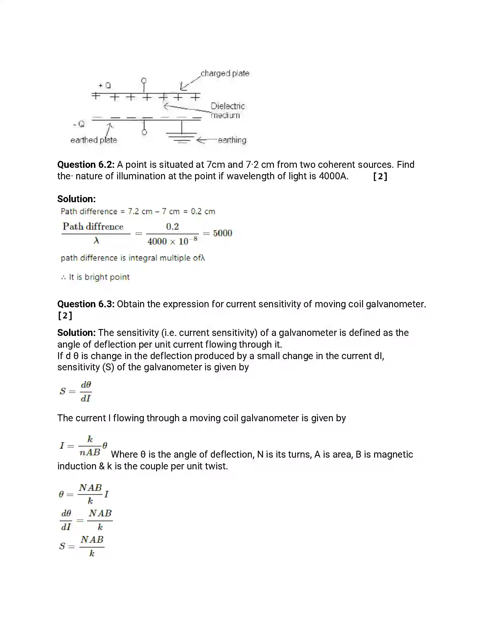 Maharashtra Board Class 12th 2013 Physics - March 2013 Previous Year Paper 16