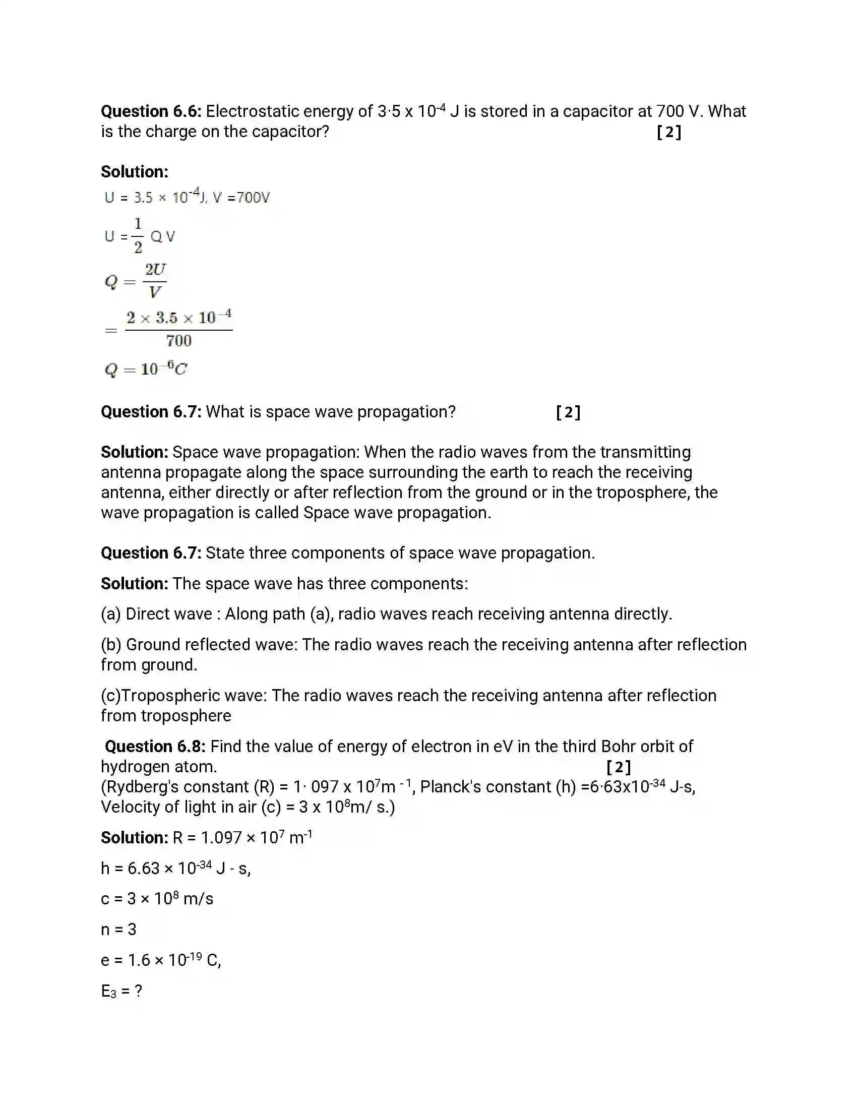 Maharashtra Board Class 12th 2013 Physics - March 2013 Previous Year Paper 18