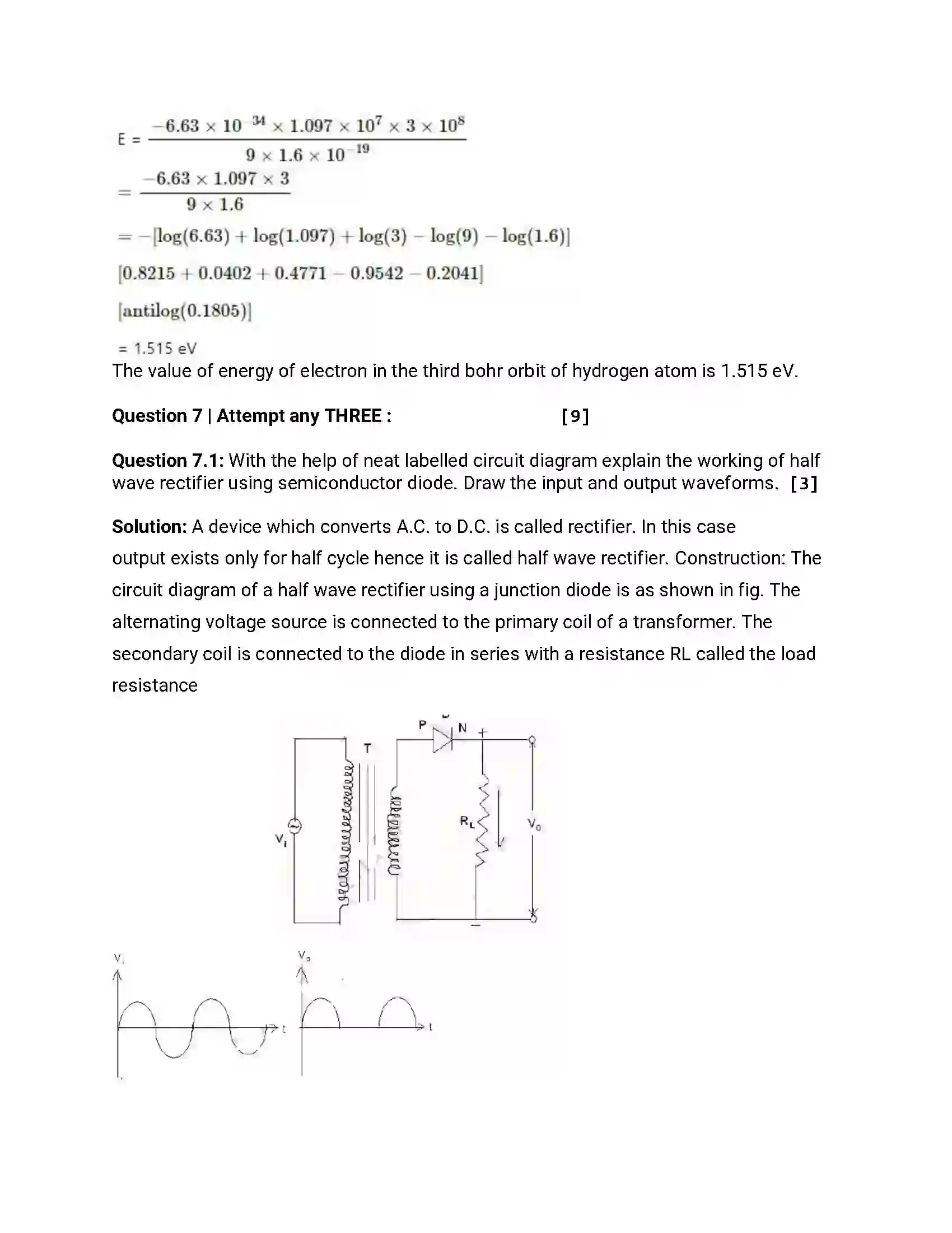 Maharashtra Board Class 12th 2013 Physics - March 2013 Previous Year Paper 19