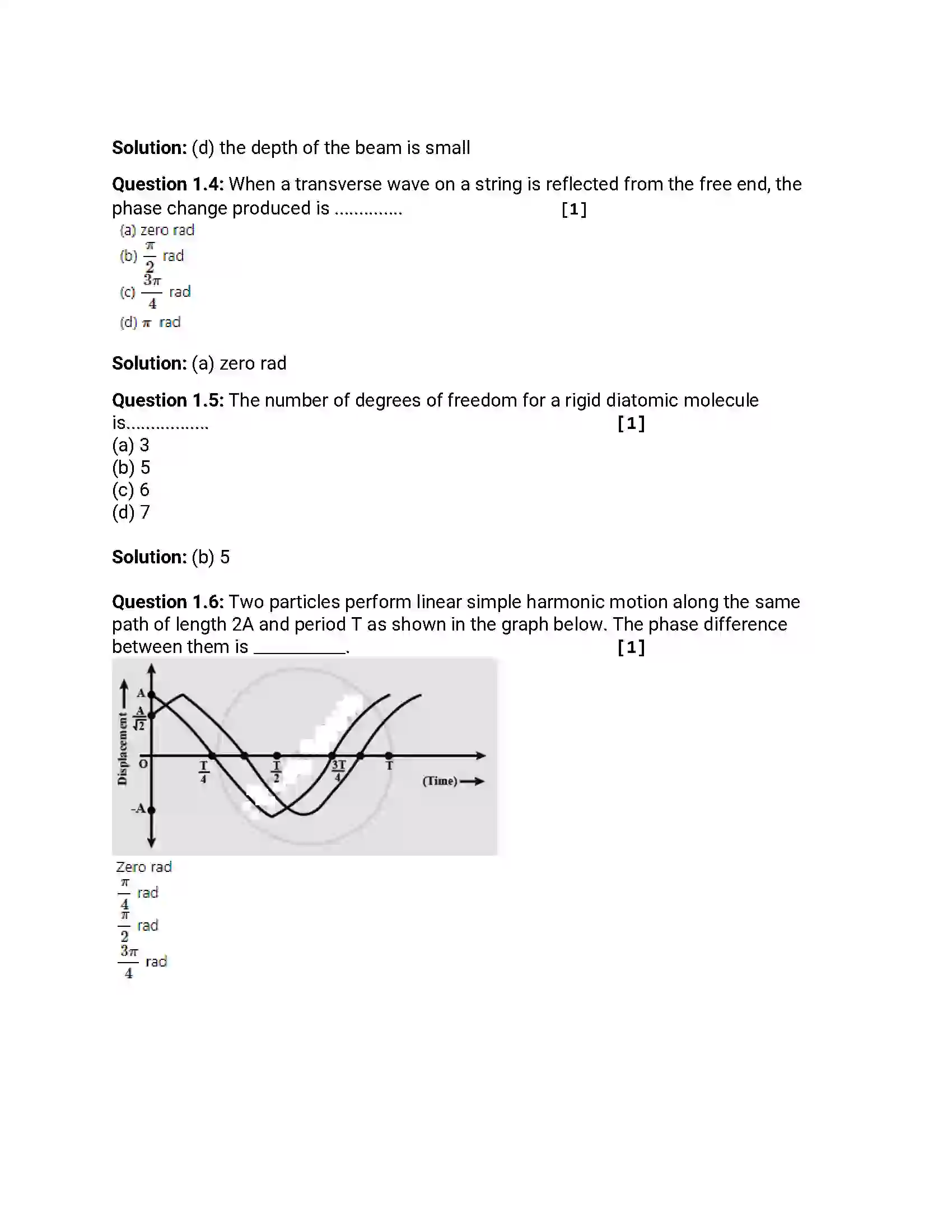 Maharashtra Board Class 12th 2013 Physics - March 2013 Previous Year Paper 2