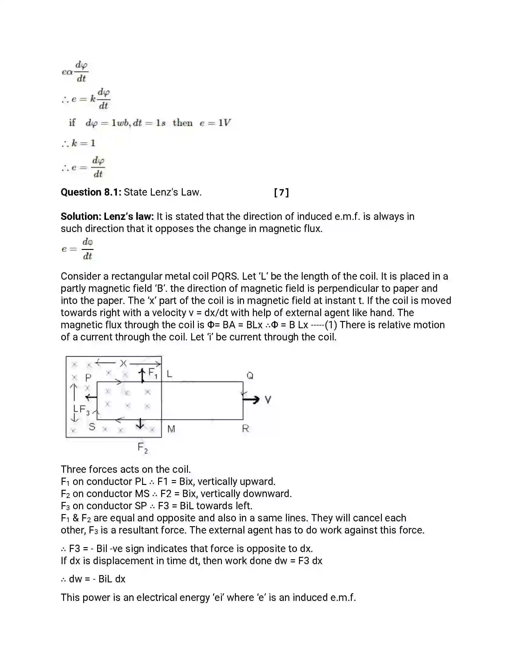 Maharashtra Board Class 12th 2013 Physics - March 2013 Previous Year Paper 24