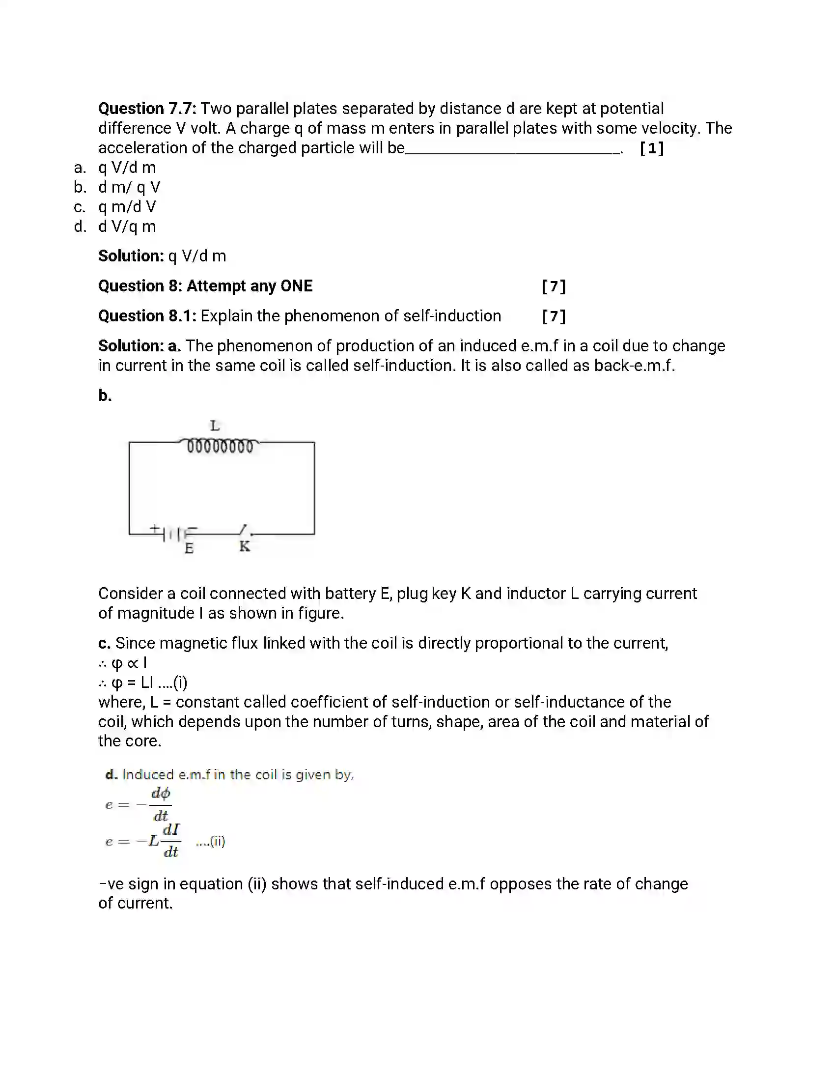 Maharashtra Board Class 12th 2013 Physics - Oct 2013 Previous Year Paper 29