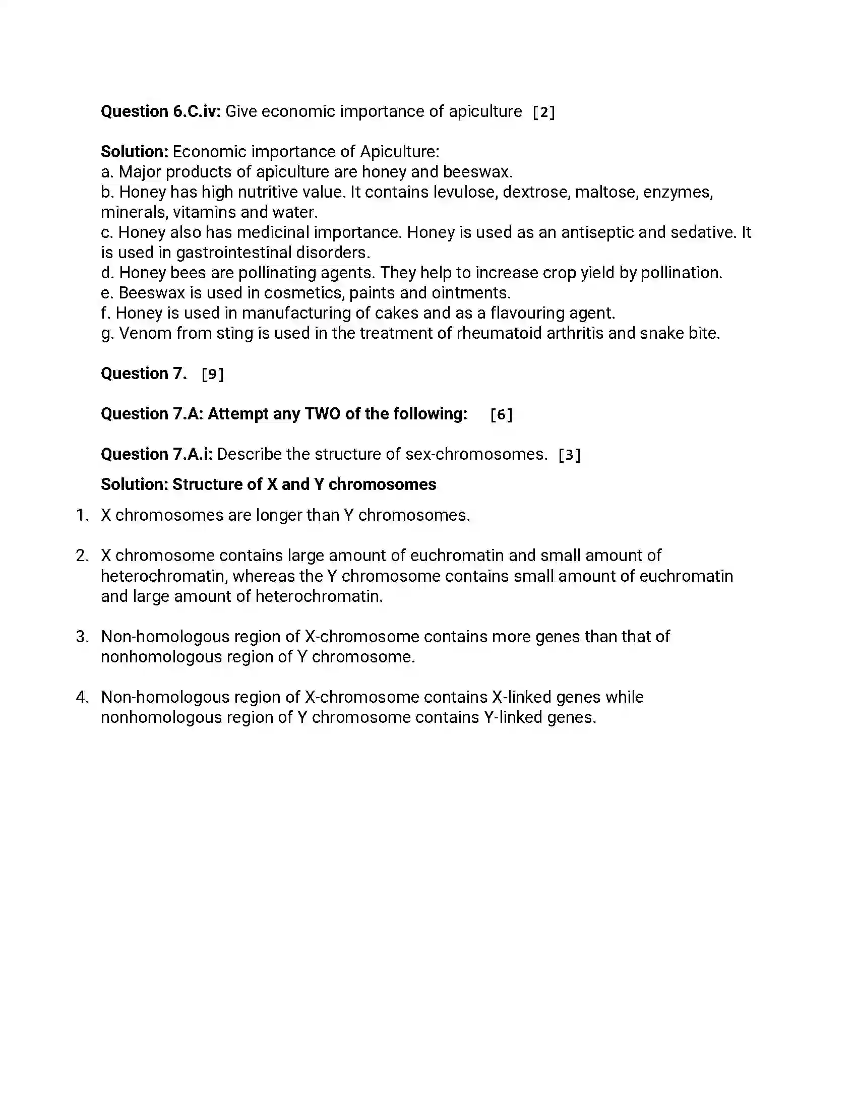 Maharashtra Board Class 12th 2013 Biology - Oct 2013 - Set-1 Previous Year Paper 14