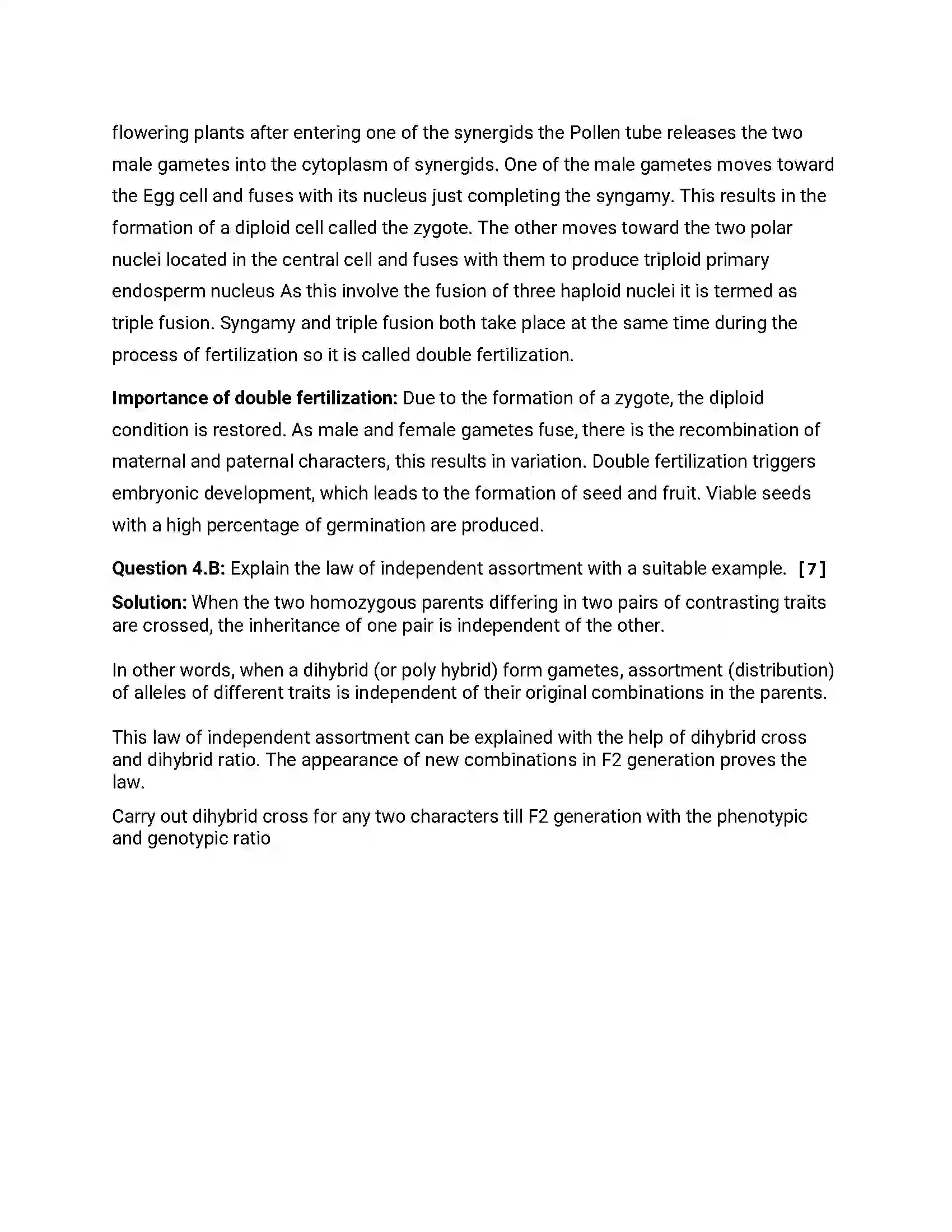 Maharashtra Board Class 12th 2014 Biology - March 2014 Previous Year Paper 8