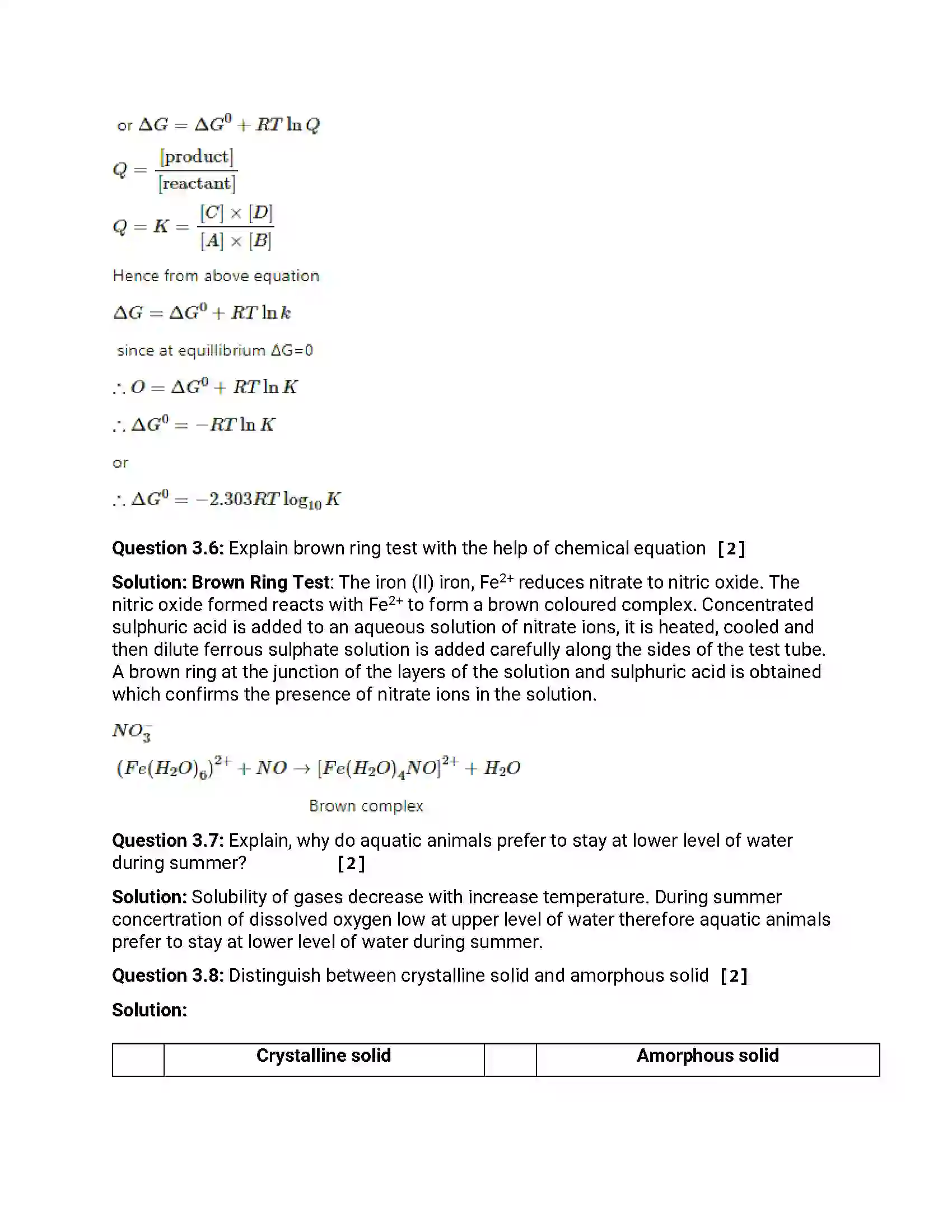 Maharashtra Board Class 12th 2014 Chemistry - March 2014 Previous Year Paper 10
