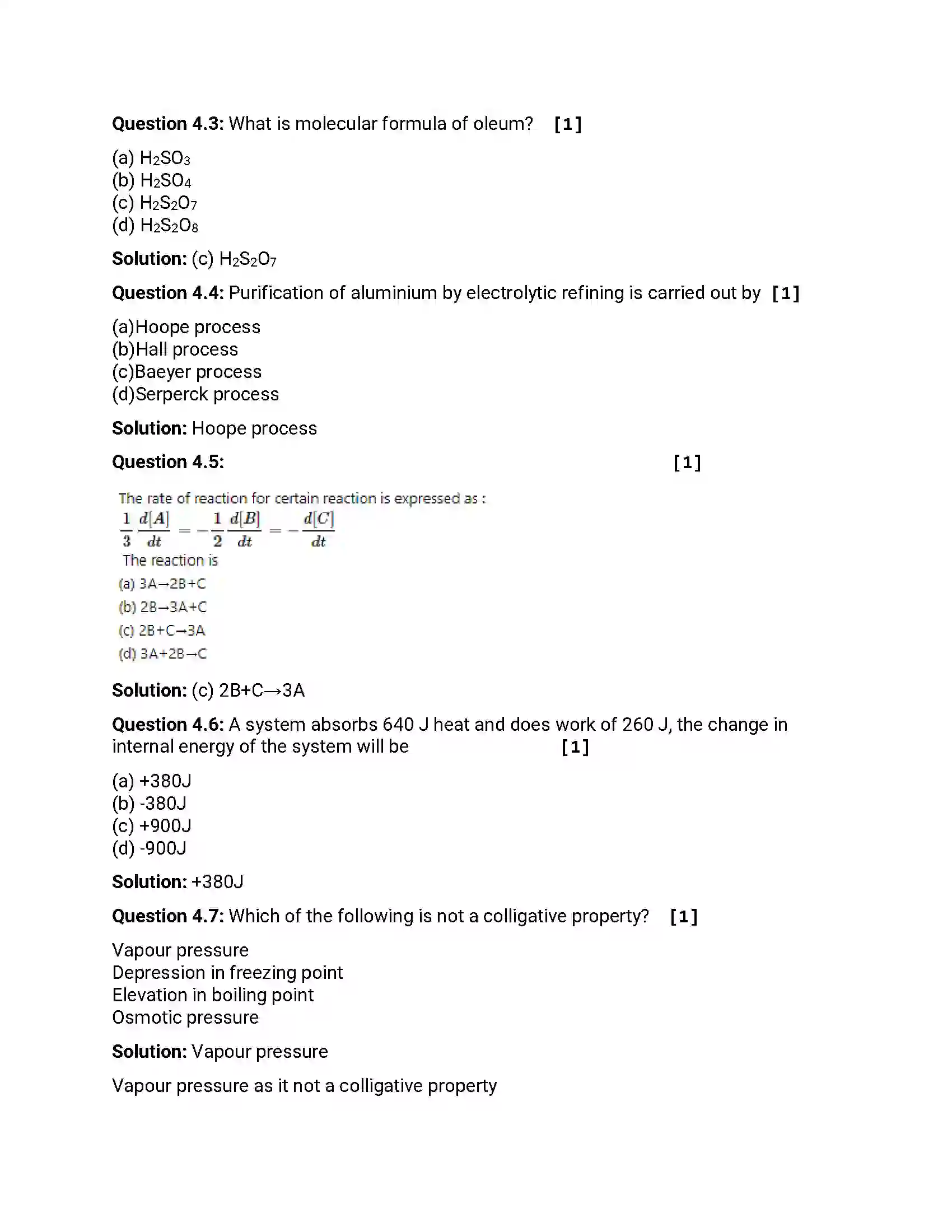 Maharashtra Board Class 12th 2014 Chemistry - March 2014 Previous Year Paper 12