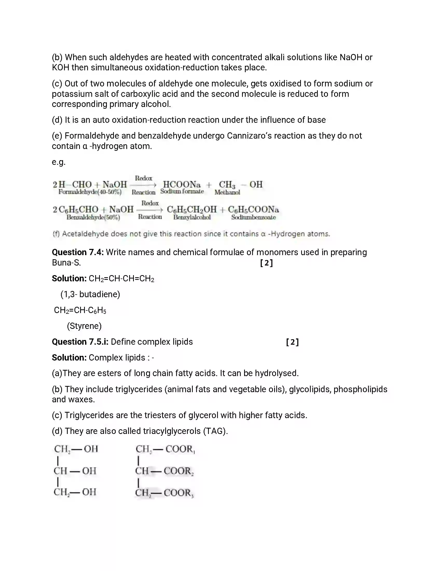 Maharashtra Board Class 12th 2014 Chemistry - March 2014 Previous Year Paper 20