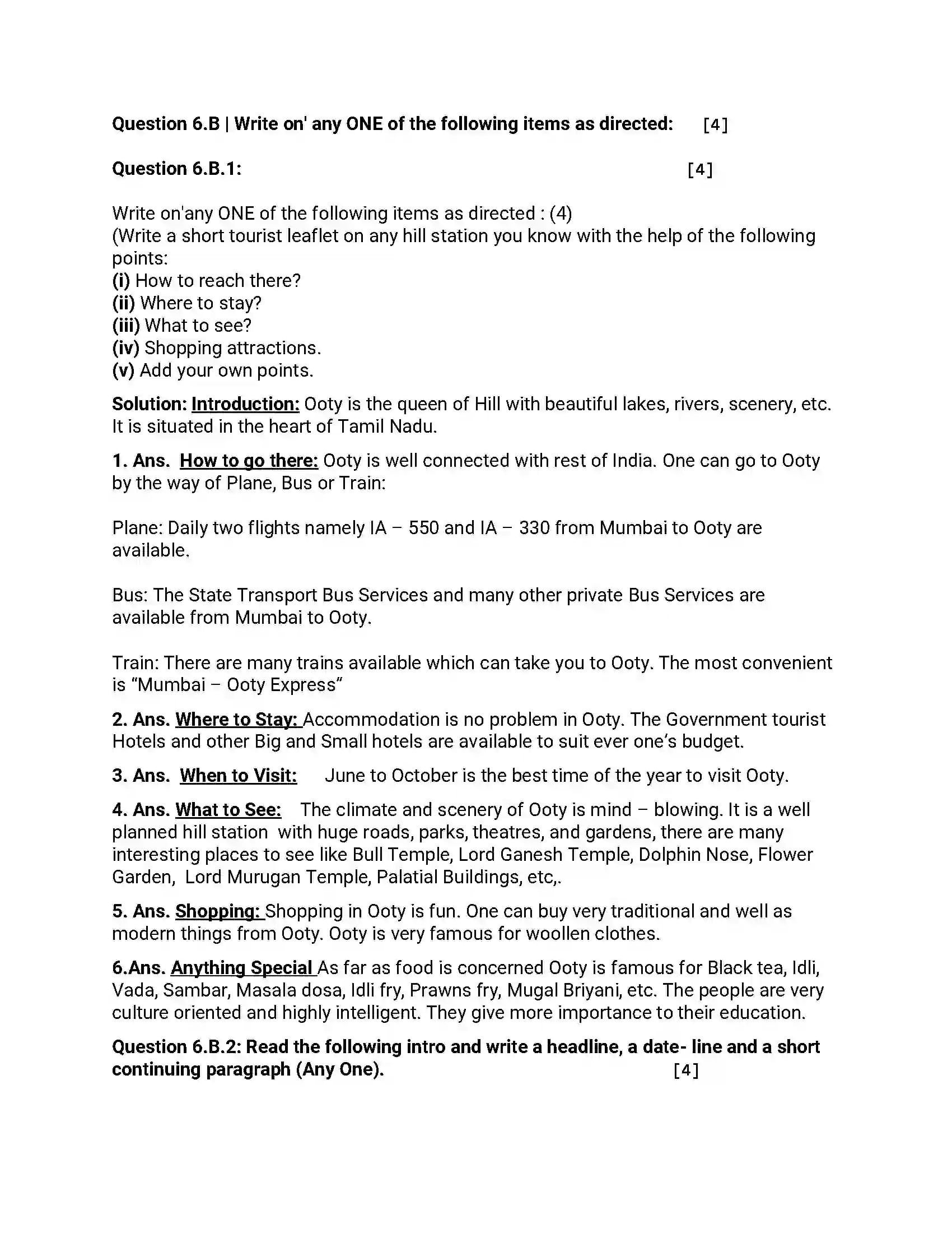 Maharashtra Board Class 12th 2014 English - March 2014 Previous Year Paper 15