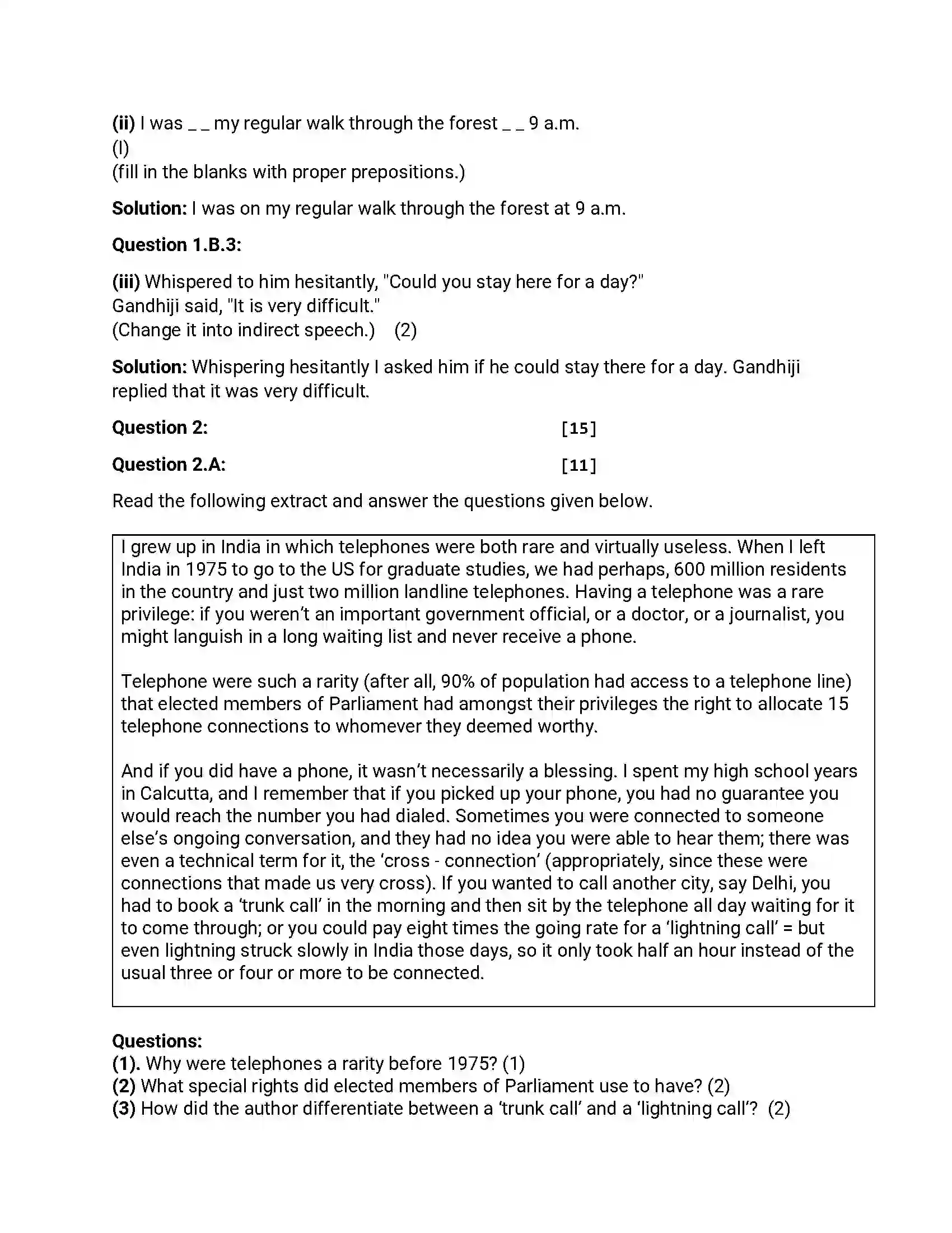 Maharashtra Board Class 12th 2014 English - March 2014 Previous Year Paper 3