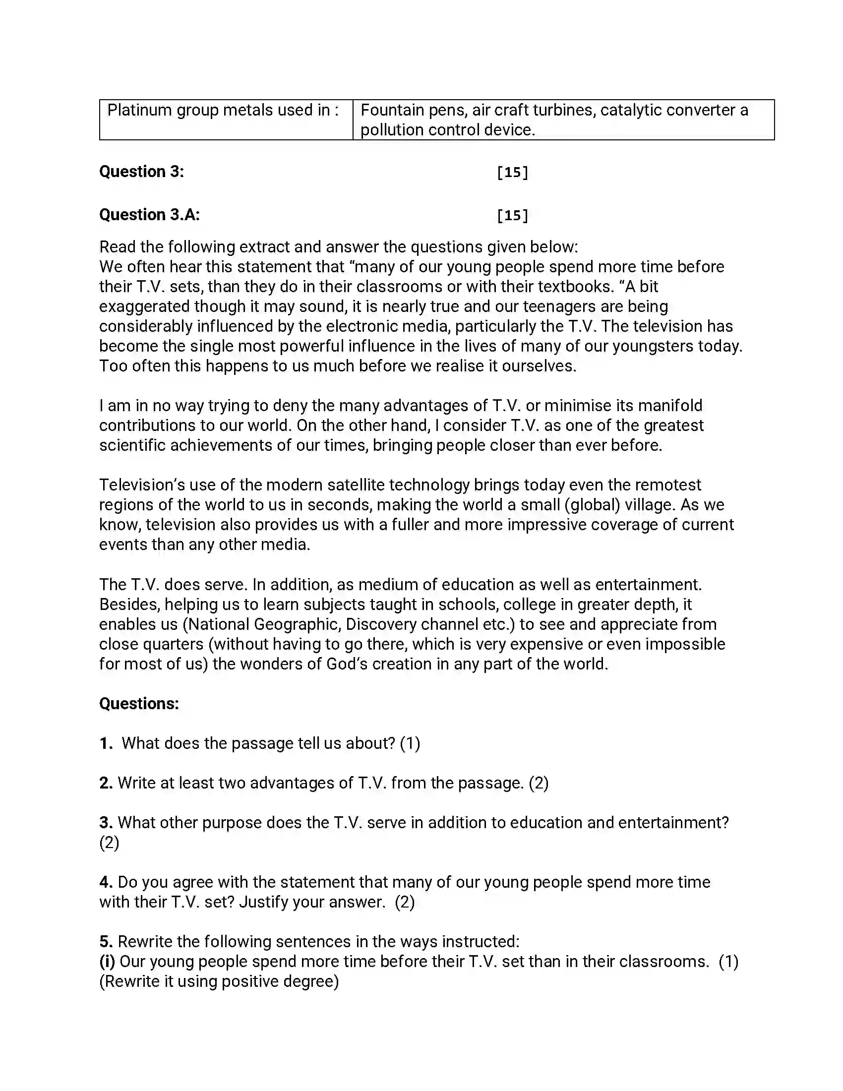 Maharashtra Board Class 12th 2014 English - March 2014 Previous Year Paper 6