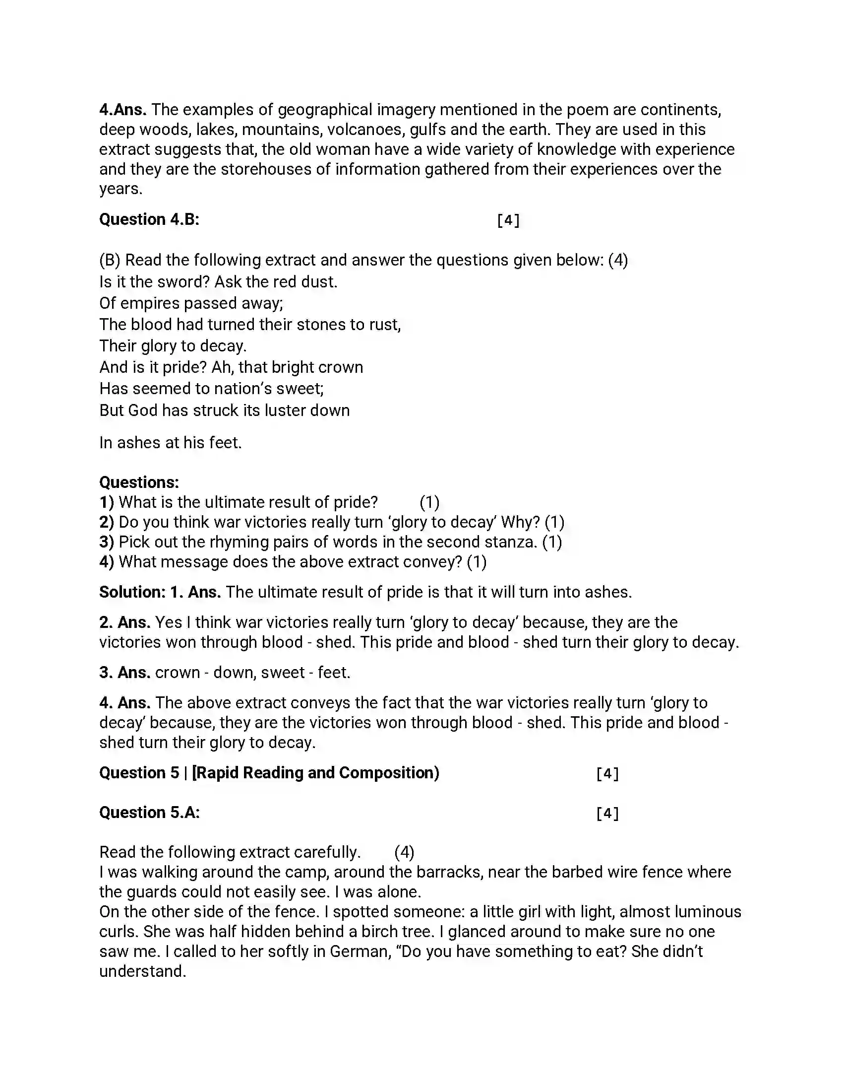 Maharashtra Board Class 12th 2014 English - March 2014 Previous Year Paper 9