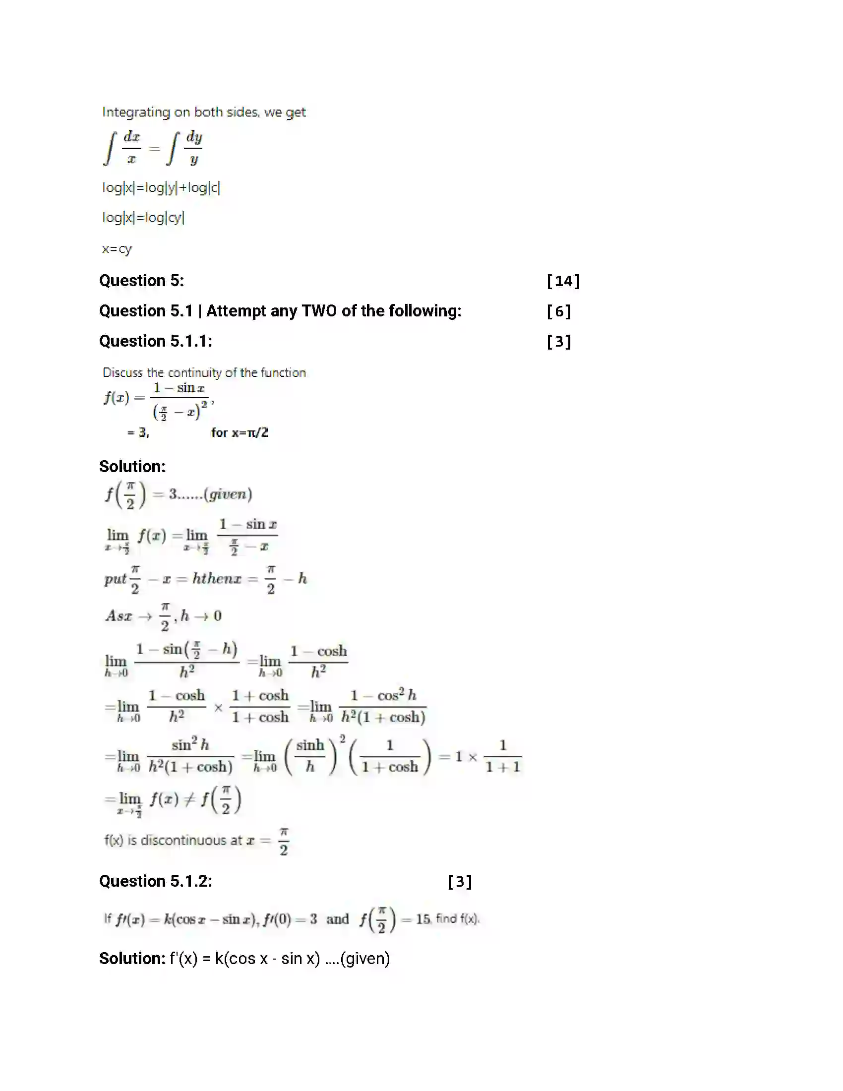 Maharashtra Board Class 12th 2014 Mathematics & Statistics - Oct 2014 Previous Year Paper 22