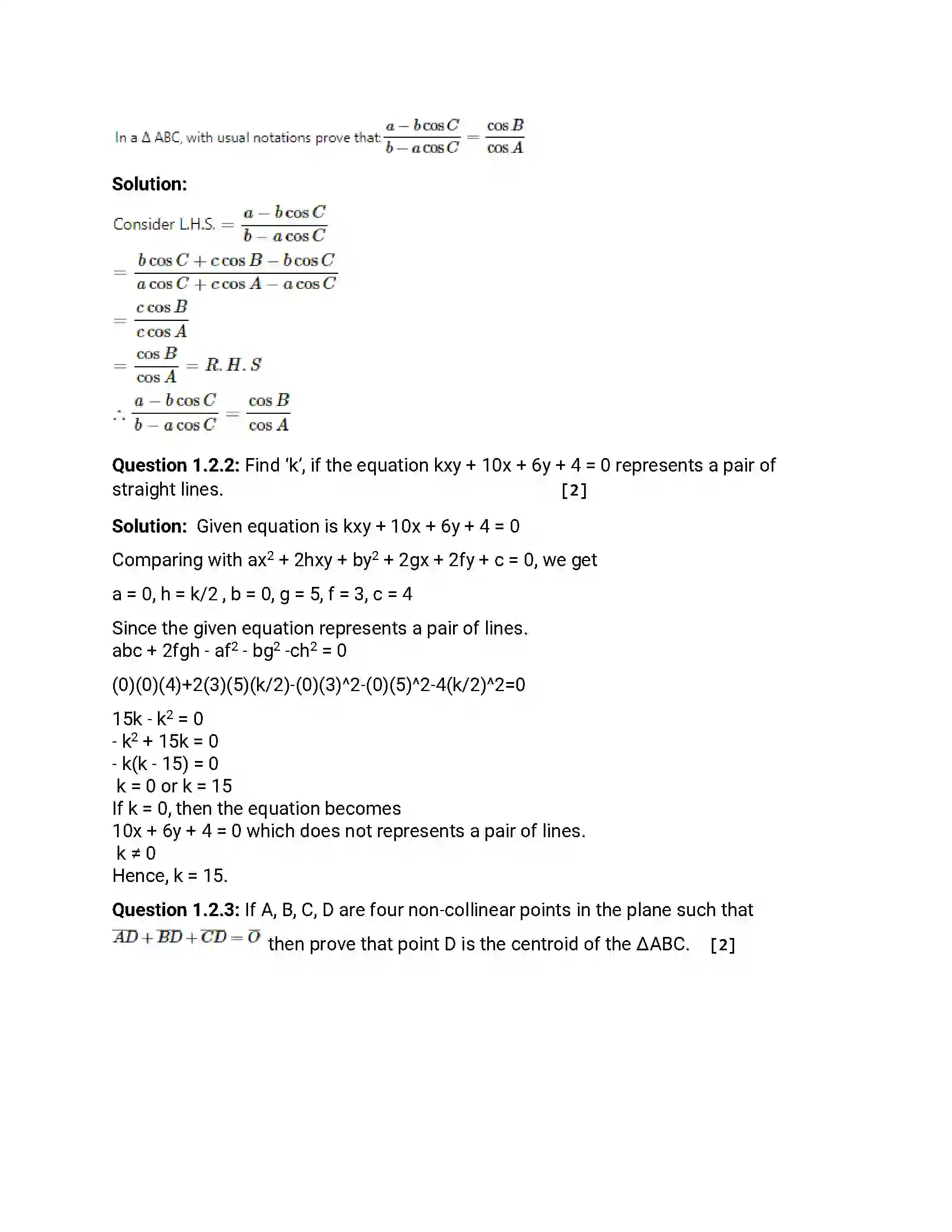 Maharashtra Board Class 12th 2014 Mathematics & Statistics - Oct 2014 Previous Year Paper 3