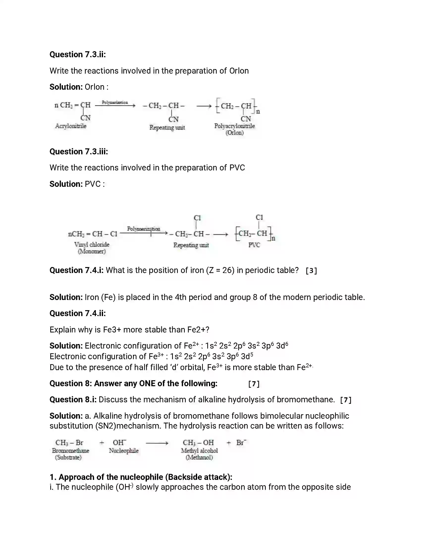 Maharashtra Board Class 12th 2014 Chemistry - Oct 2014 Previous Year Paper 20