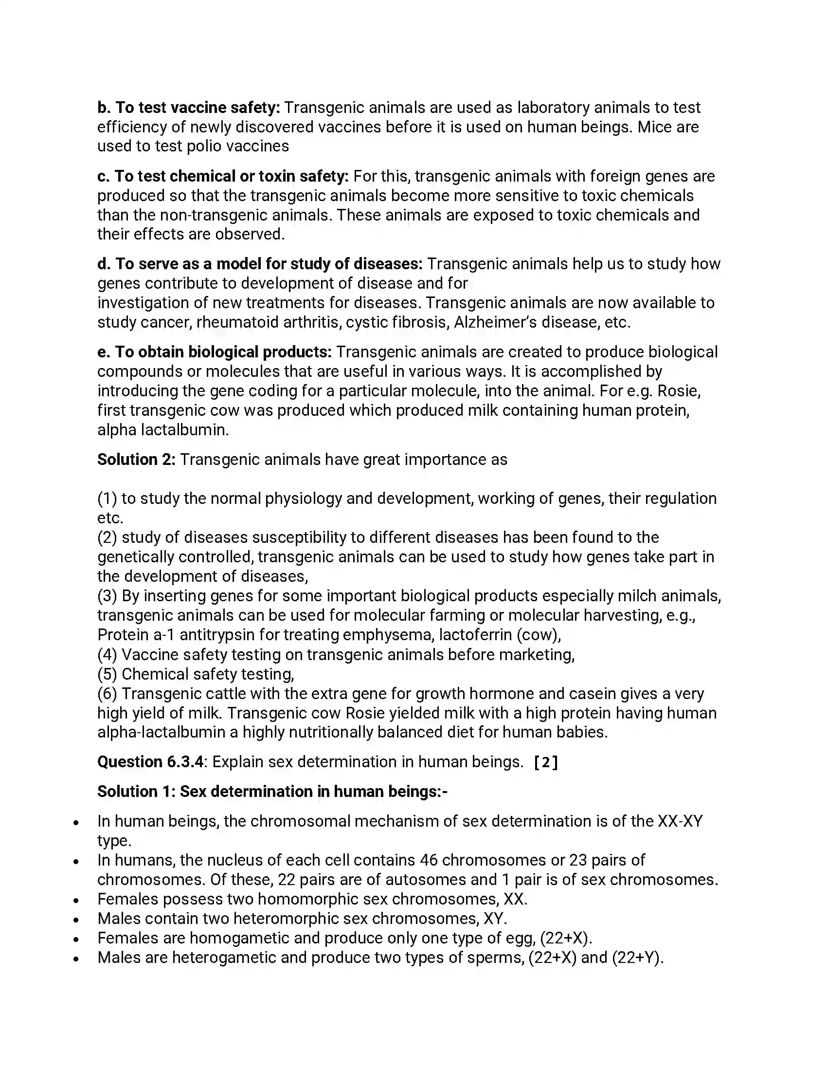 Maharashtra Board Class 12th 2014 Biology - Oct 2014 Previous Year Paper 15