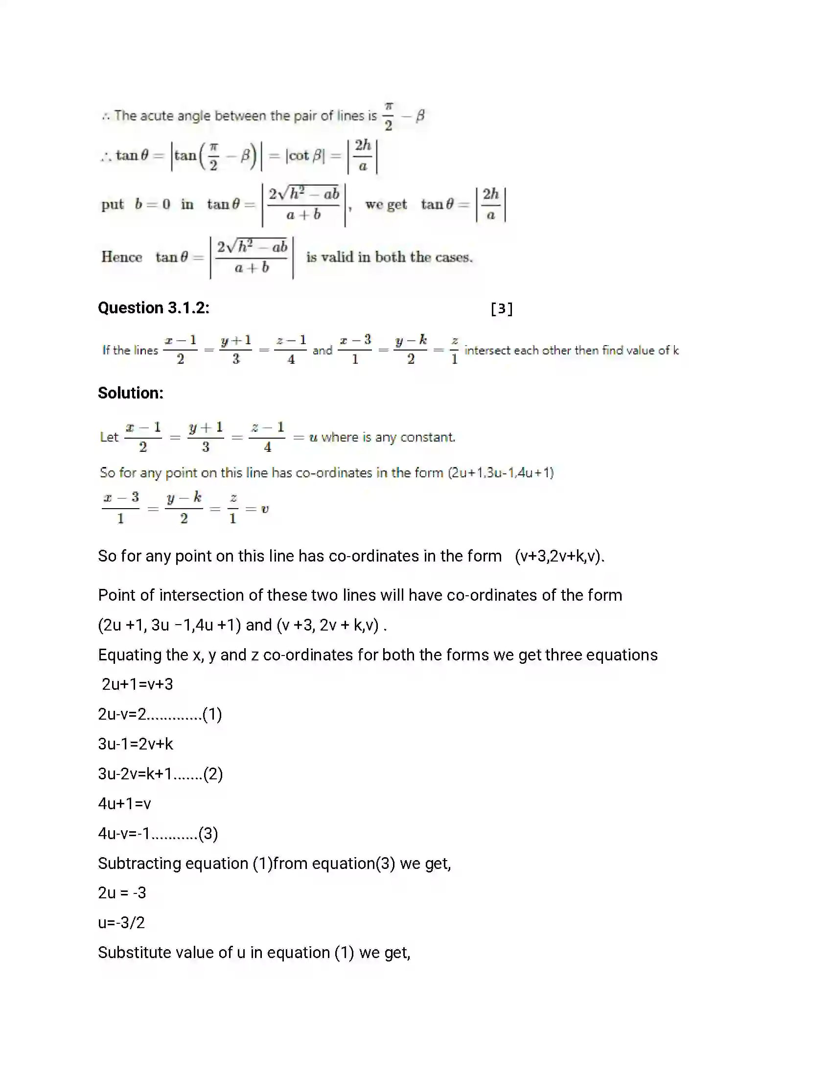 Maharashtra Board Class 12th 2015 Mathematics & Statistics - March 2015 Previous Year Paper 12