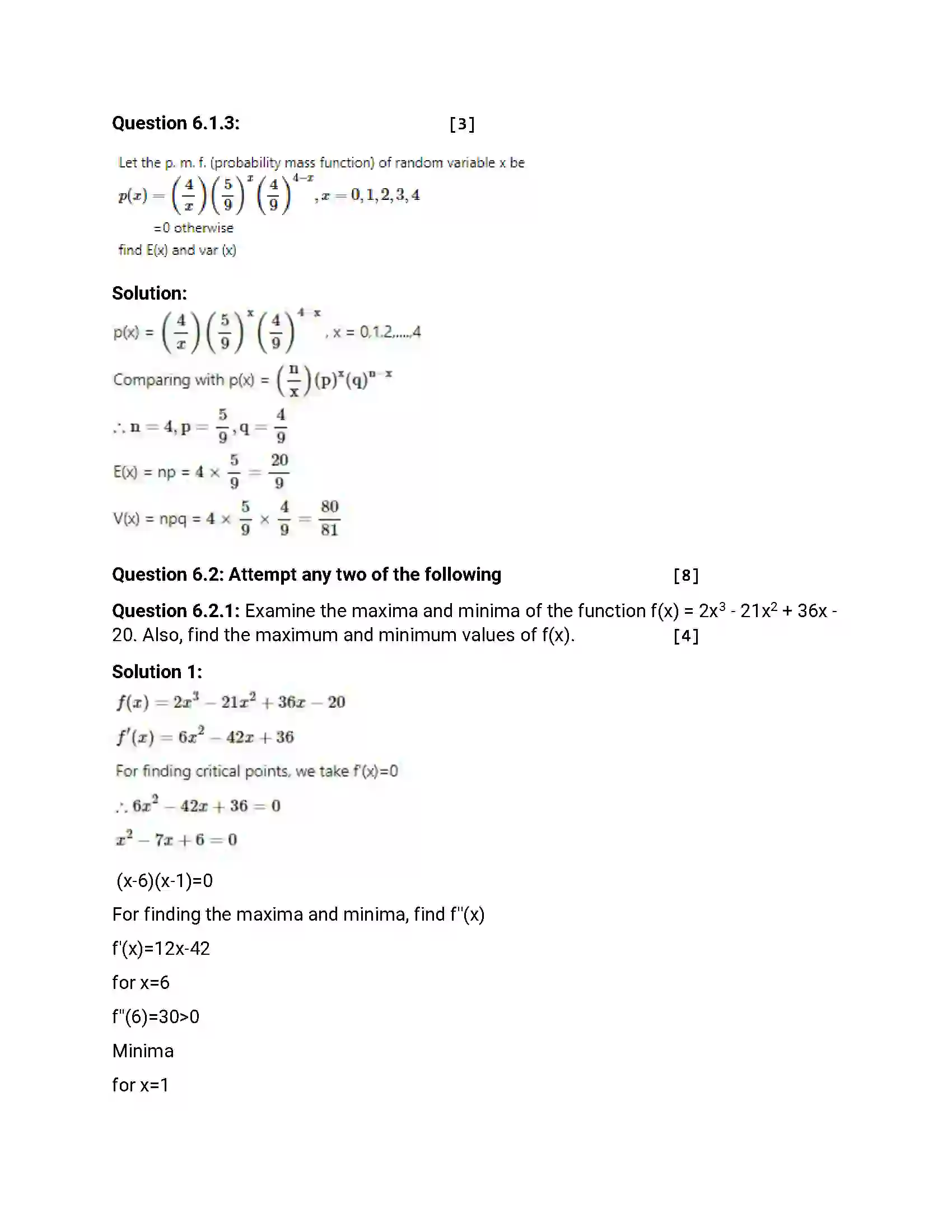 Maharashtra Board Class 12th 2015 Mathematics & Statistics - March 2015 Previous Year Paper 29