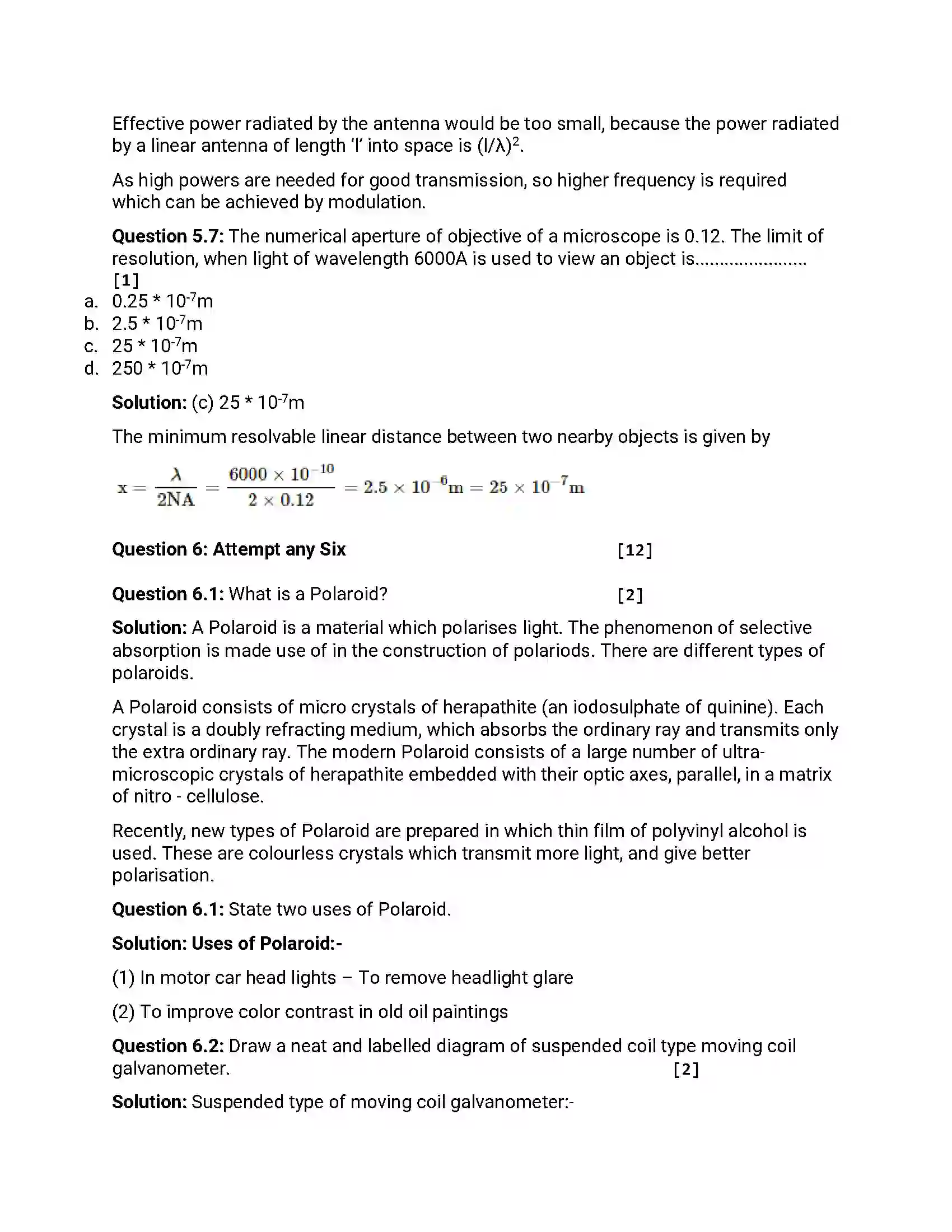 Maharashtra Board Class 12th 2015 Physics - March 2015 Previous Year Paper 18