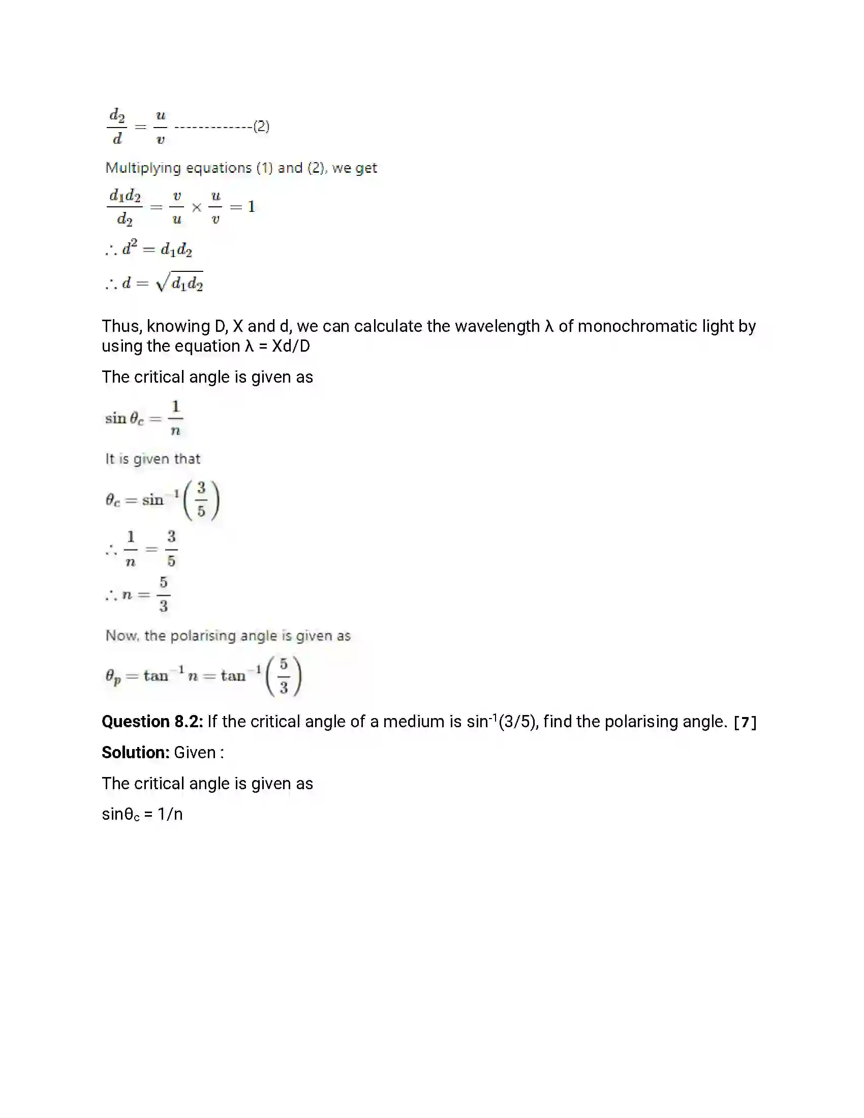 Maharashtra Board Class 12th 2015 Physics - March 2015 Previous Year Paper 29