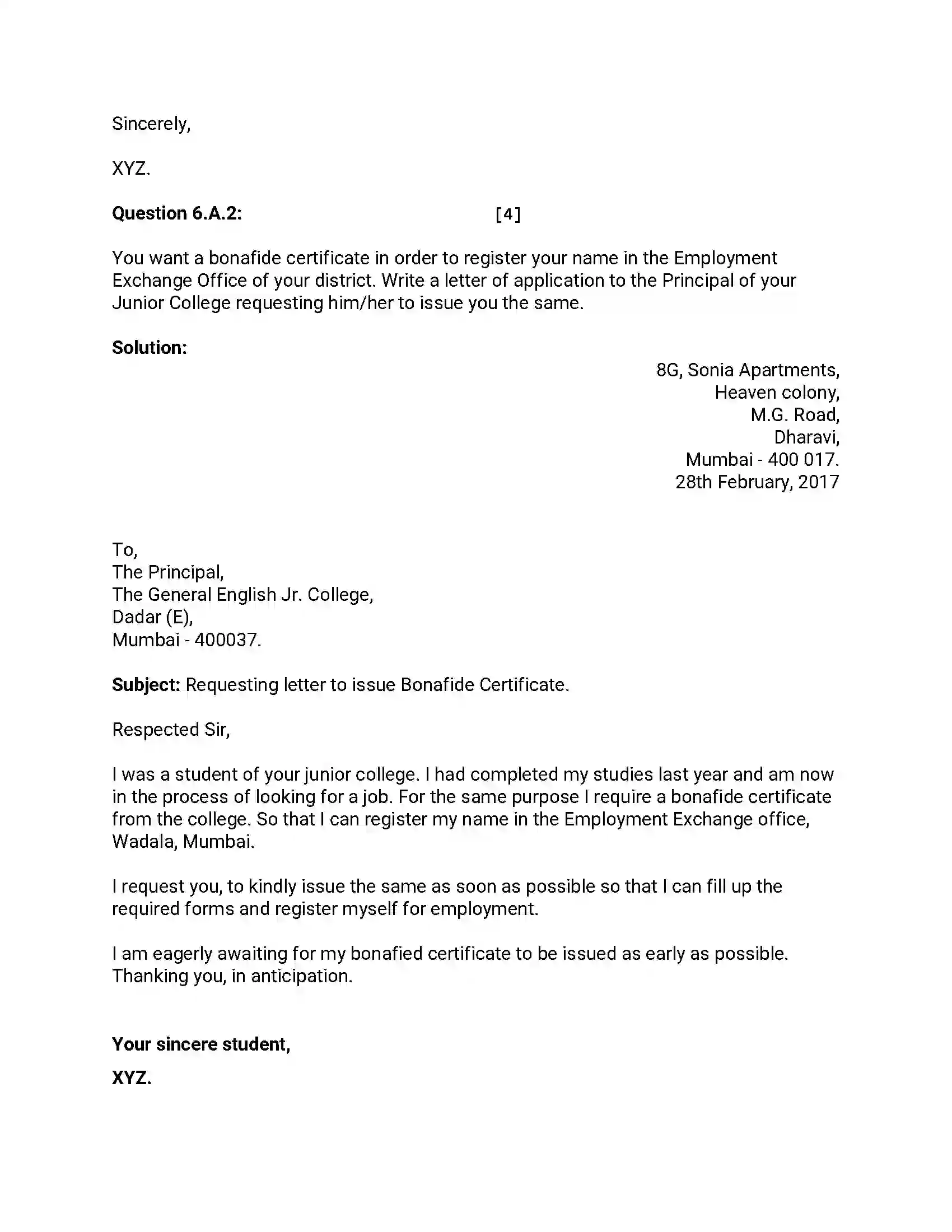 Maharashtra Board Class 12th 2015 English - March 2015 - Set-A Previous Year Paper 15