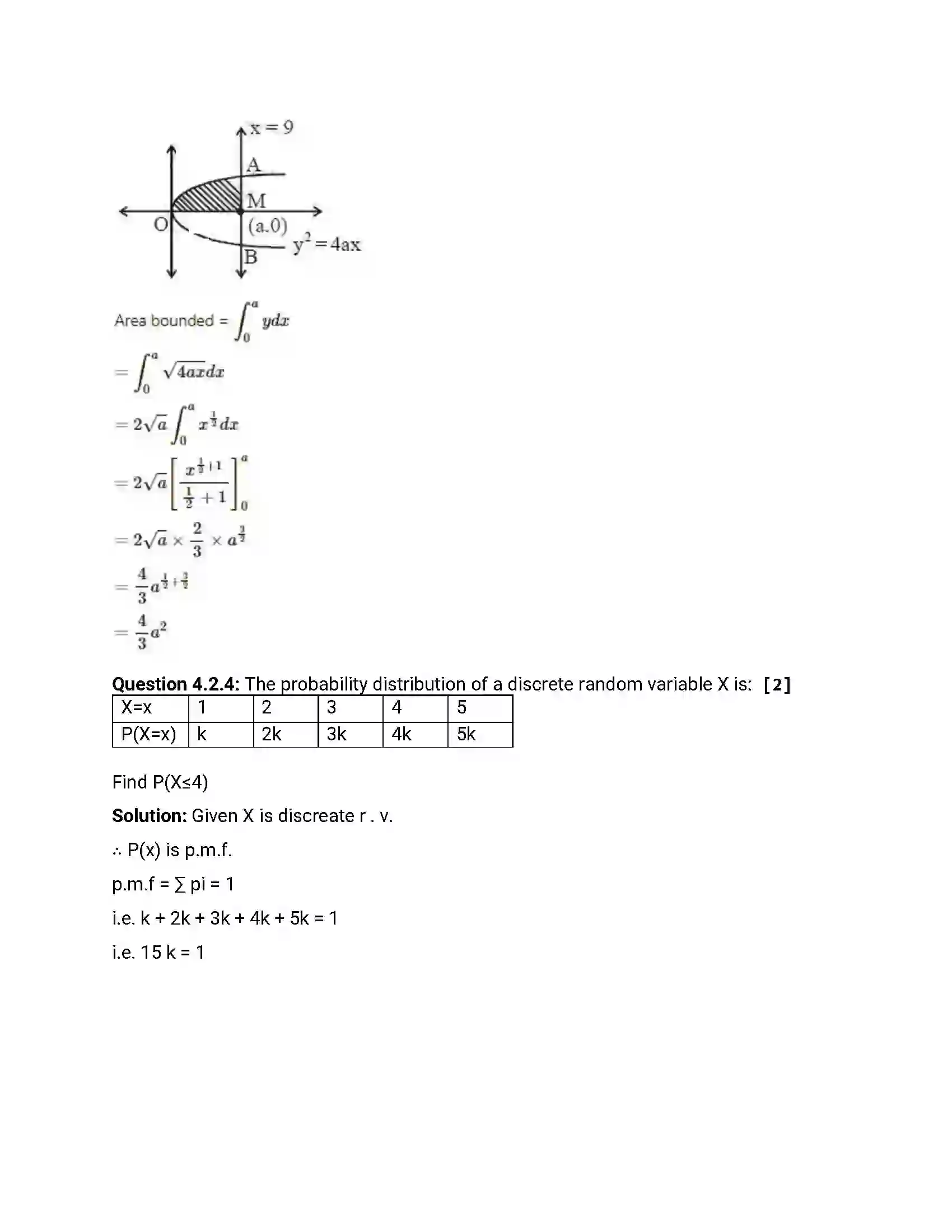 Maharashtra Board Class 12th 2016 Mathematics & Statistics - March 2016 Previous Year Paper 20