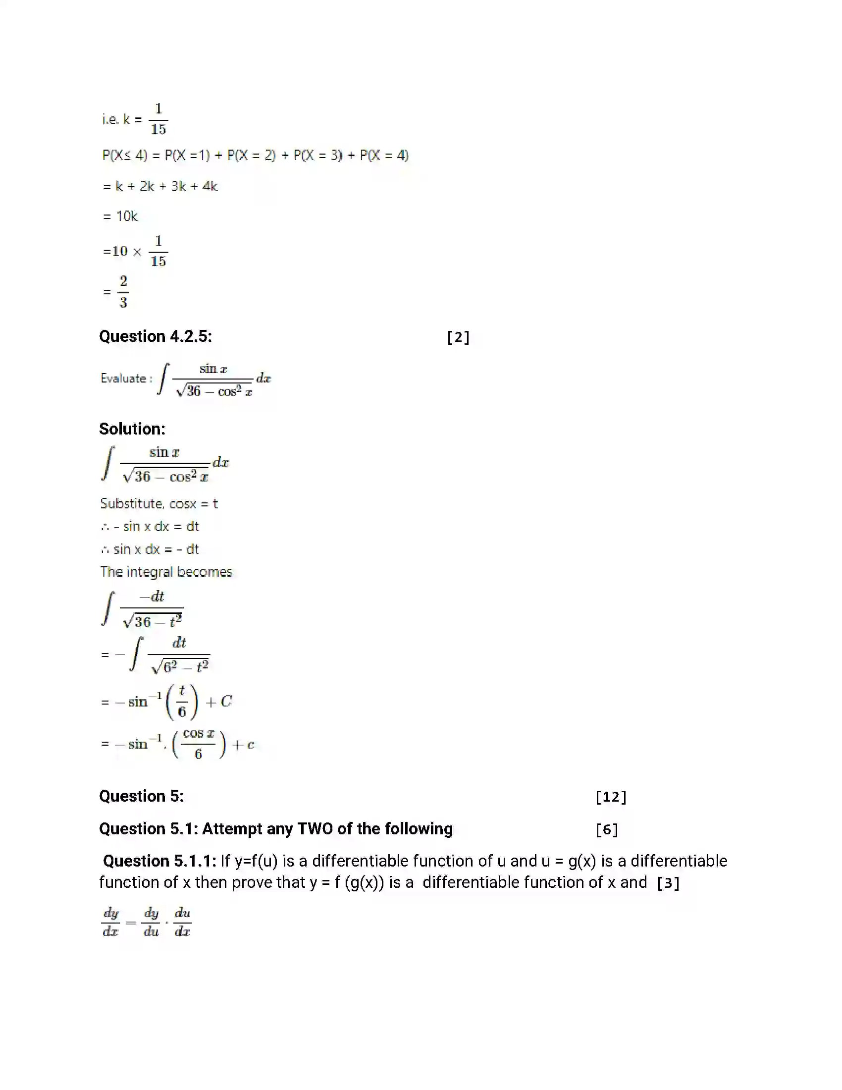 Maharashtra Board Class 12th 2016 Mathematics & Statistics - March 2016 Previous Year Paper 21