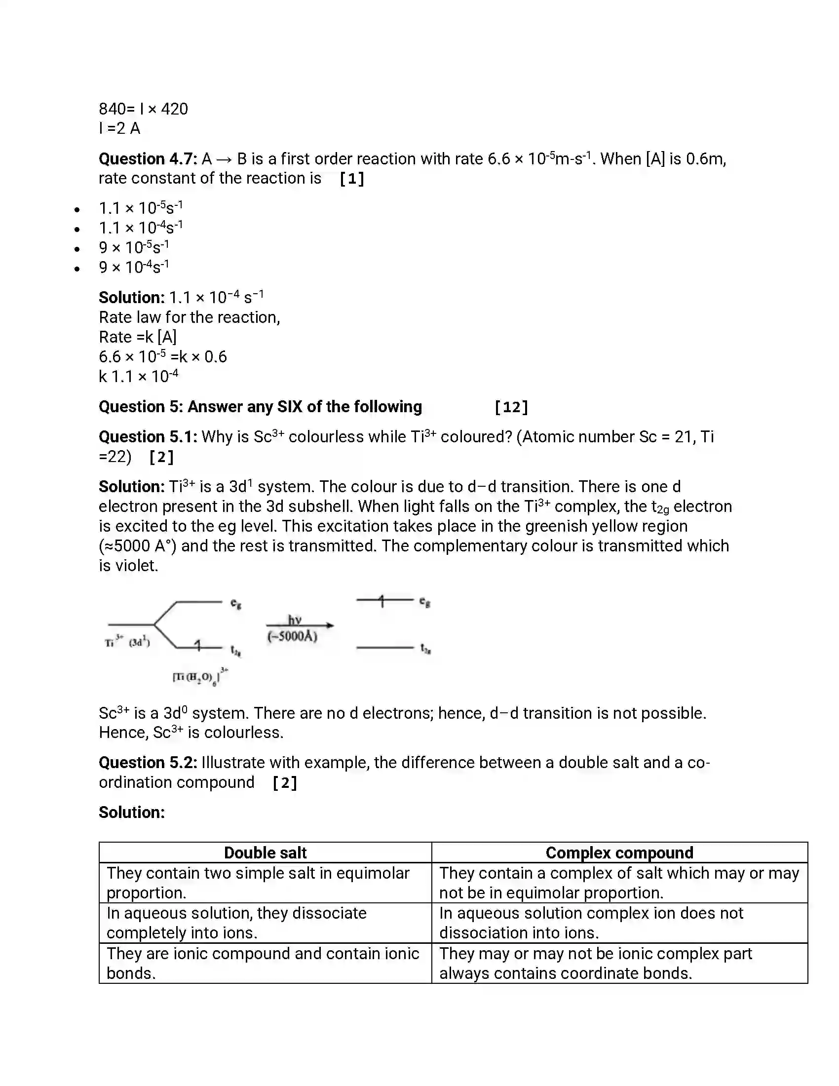 Maharashtra Board Class 12th 2016 Chemistry - March 2016 Previous Year Paper 12