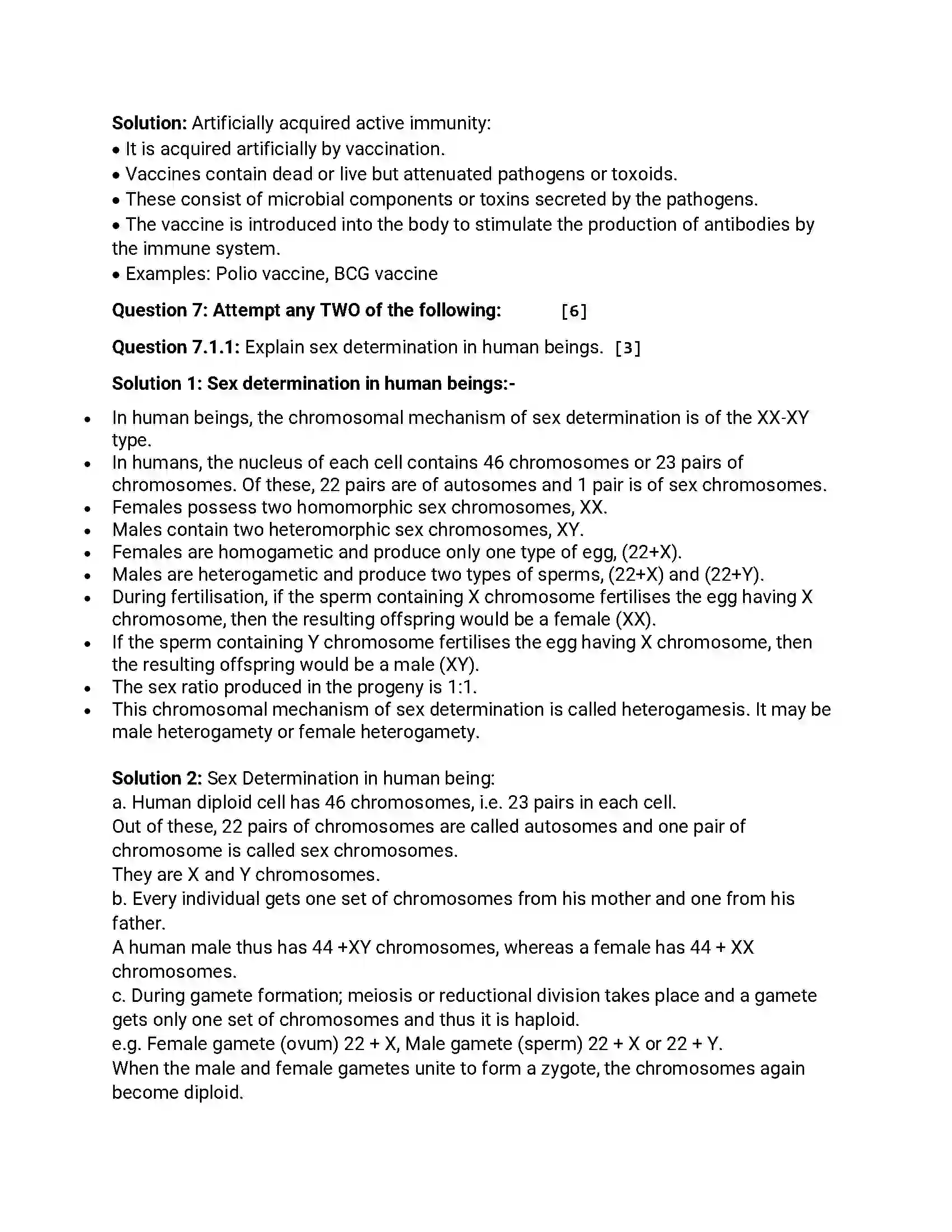 Maharashtra Board Class 12th 2016 Biology - March 2016 Previous Year Paper 13