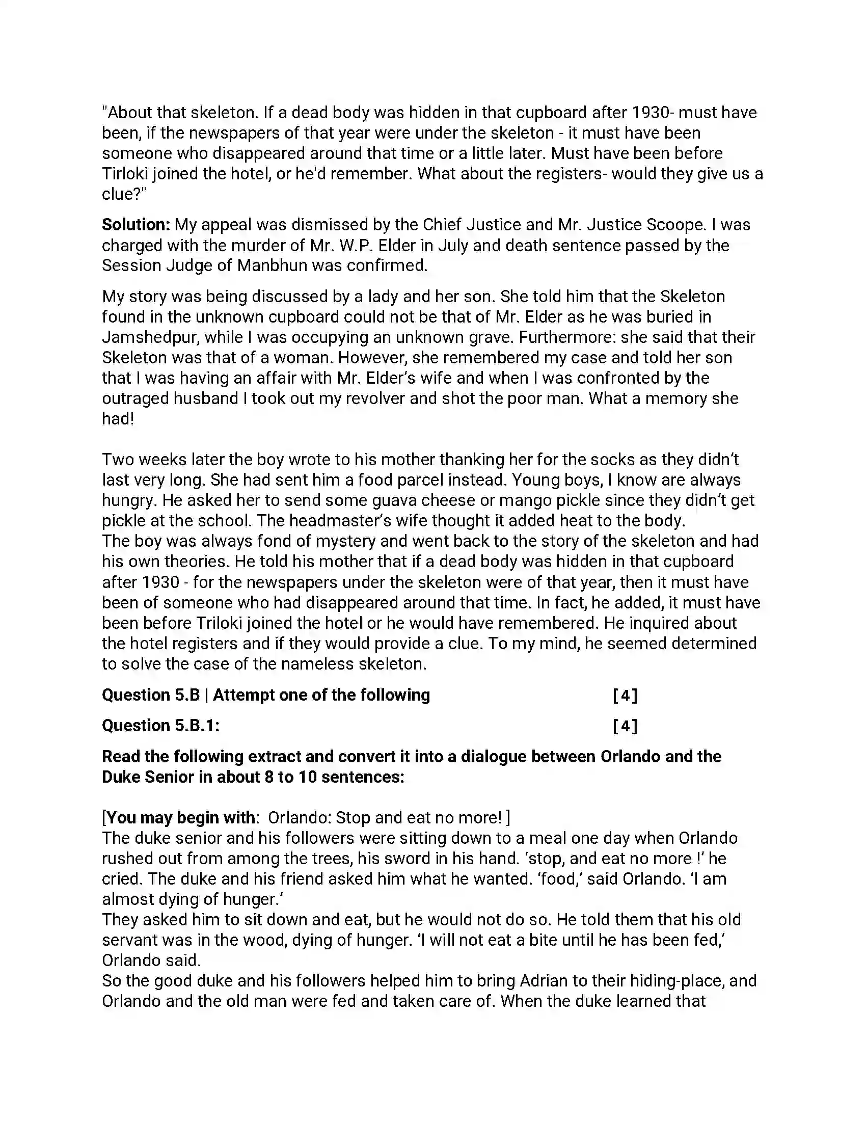 Maharashtra Board Class 12th 2016 English - March 2016 - Set-A Previous Year Paper 10