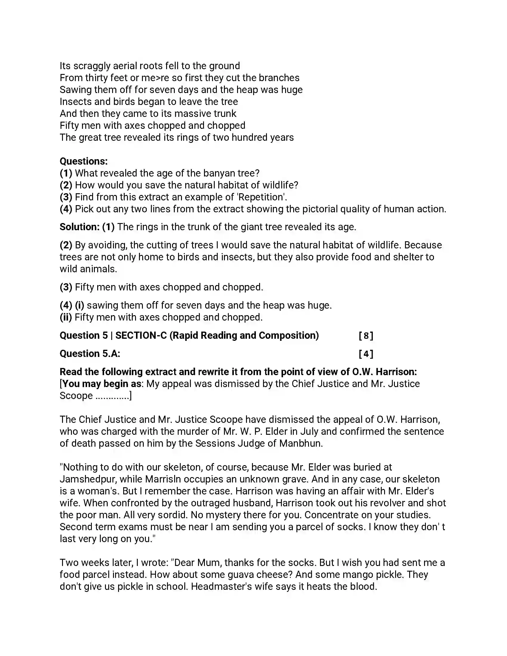 Maharashtra Board Class 12th 2016 English - March 2016 - Set-A Previous Year Paper 9