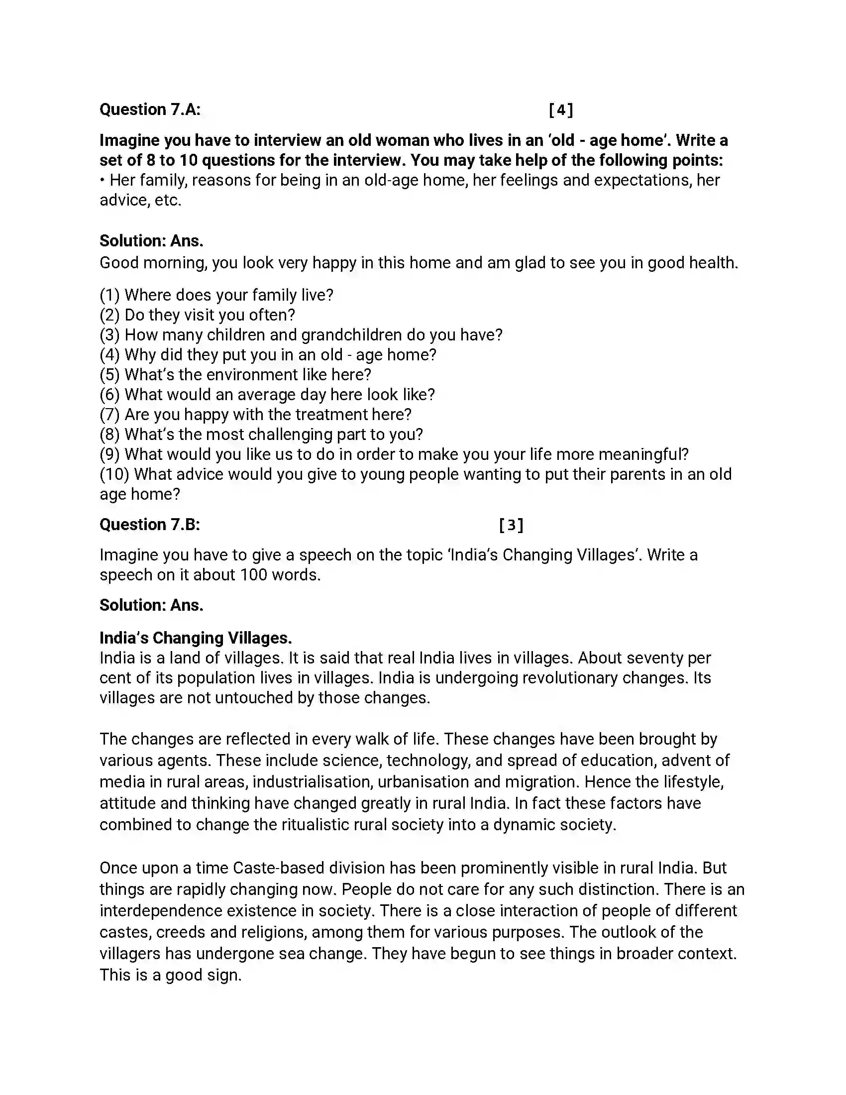 Maharashtra Board Class 12th 2016 English - March 2016 - Set-C Previous Year Paper 17