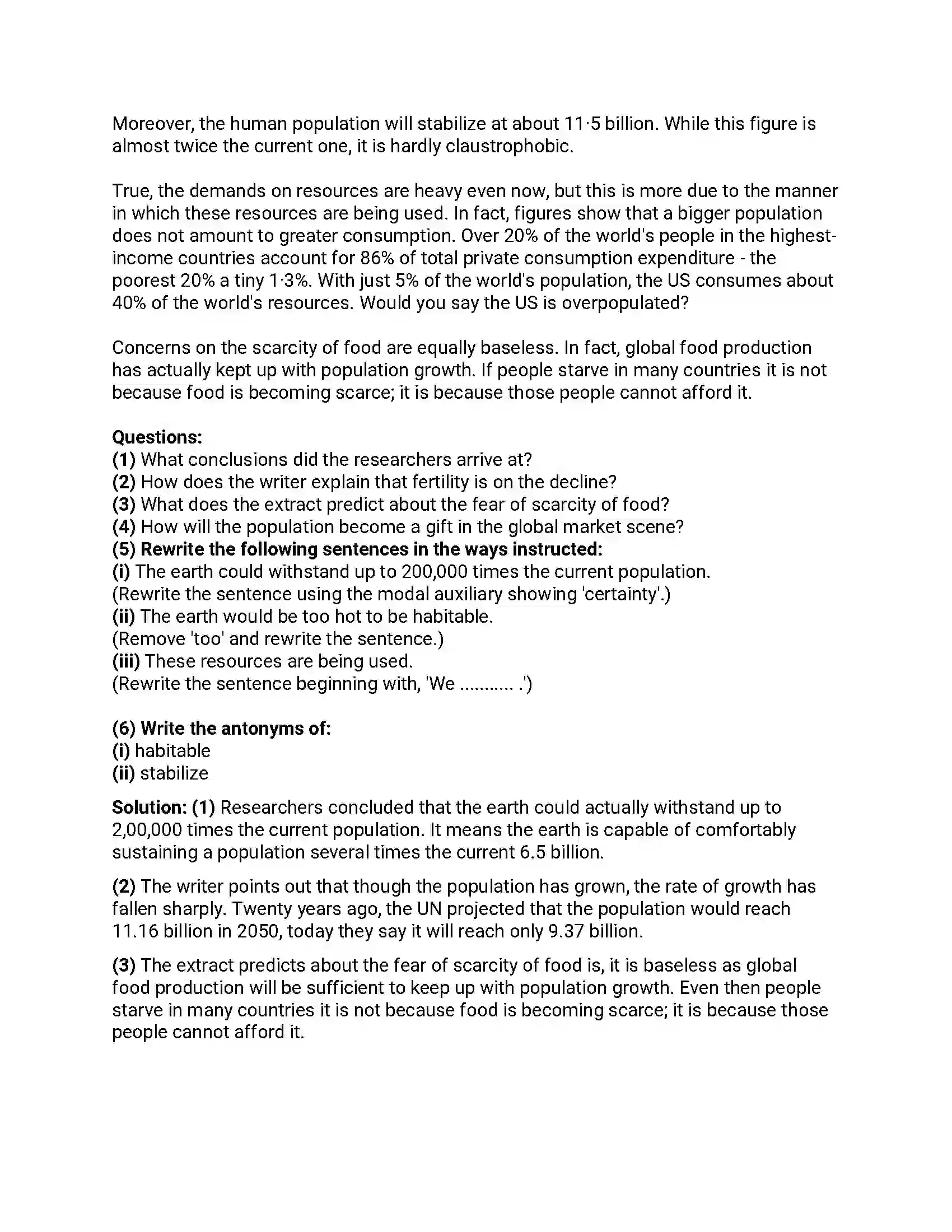 Maharashtra Board Class 12th 2016 English - March 2016 - Set-D Previous Year Paper 3