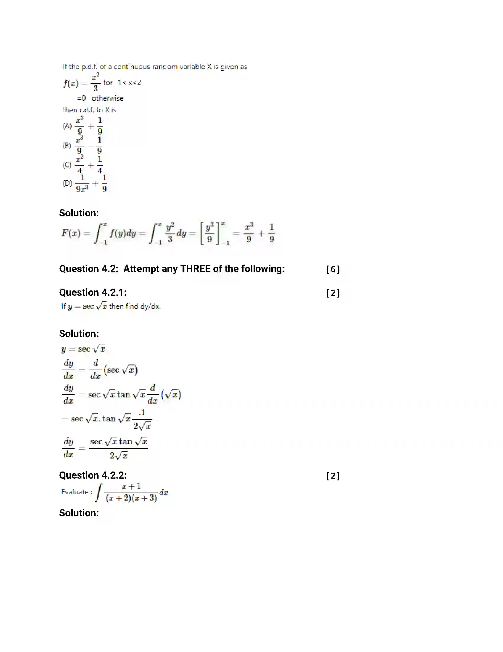 Maharashtra Board Class 12th 2016 Mathematics & Statistics - Jul 2016 Previous Year Paper 16