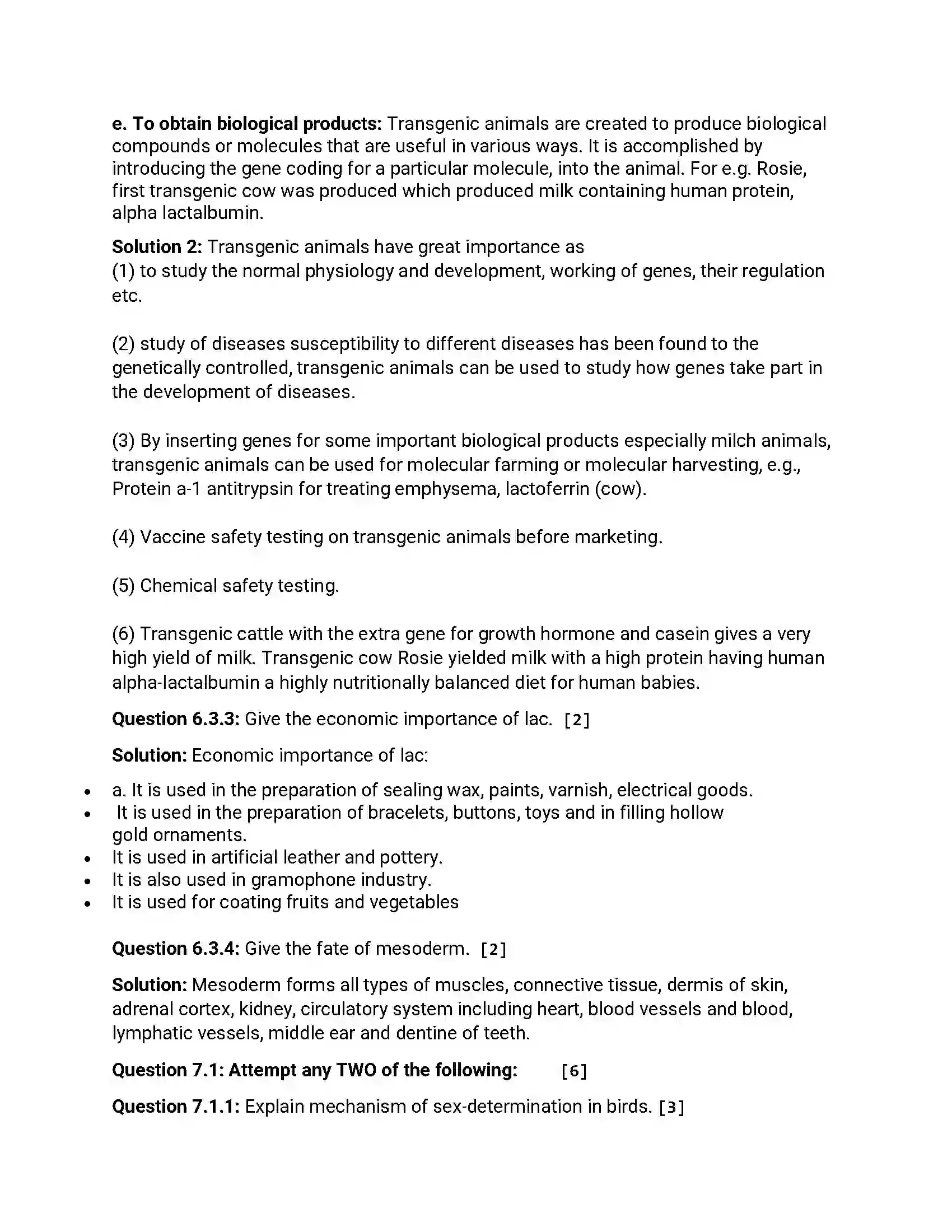 Maharashtra Board Class 12th 2016 Biology - Jul 2016 Previous Year Paper 16